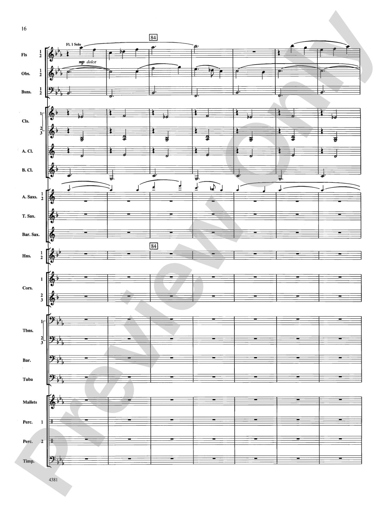 Variations on a Nautical Hymn: Concert Band Conductor Score & Parts