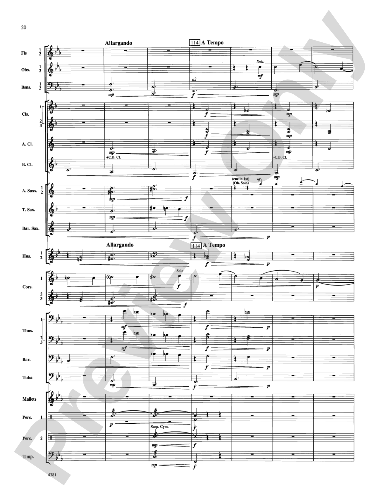 Variations on a Nautical Hymn: Concert Band Conductor Score & Parts