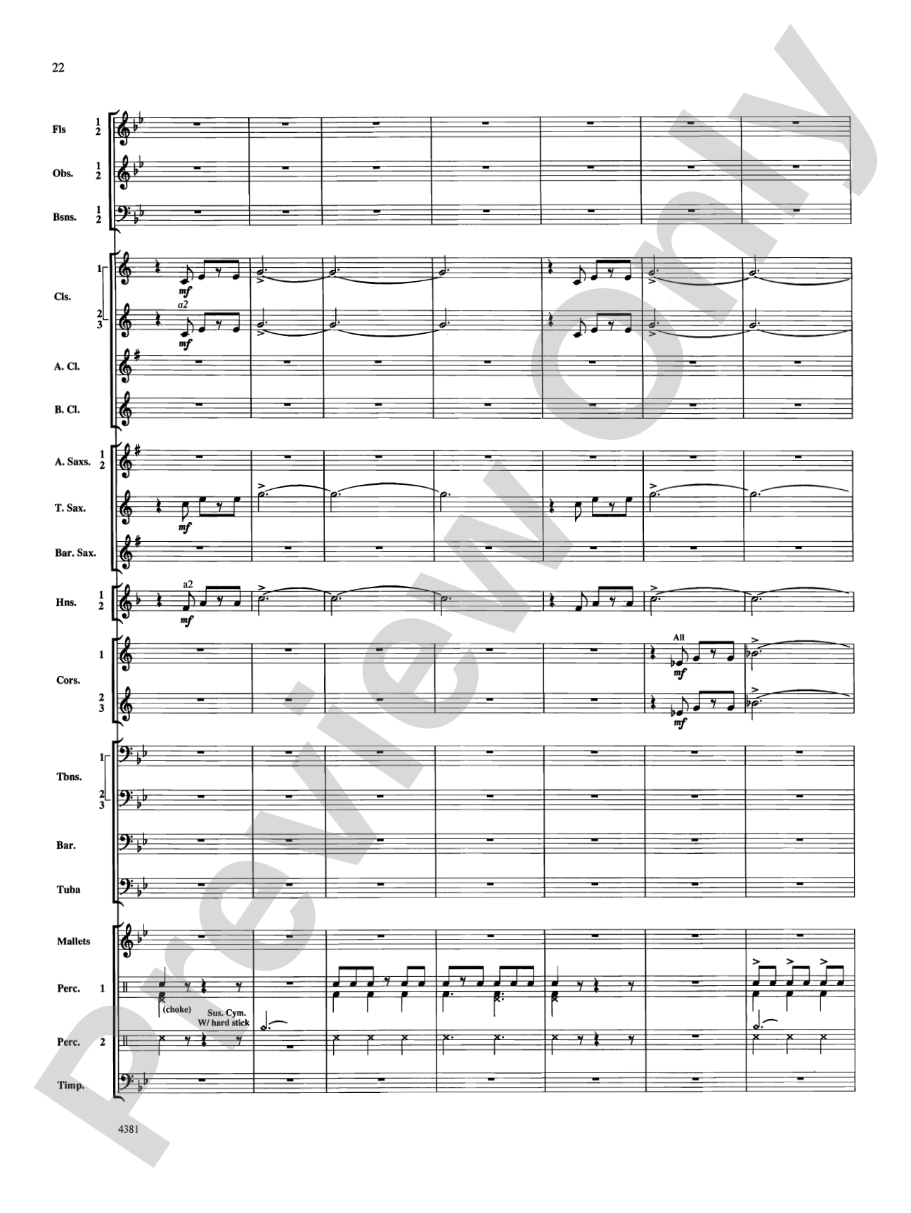 Variations on a Nautical Hymn: Concert Band Conductor Score & Parts