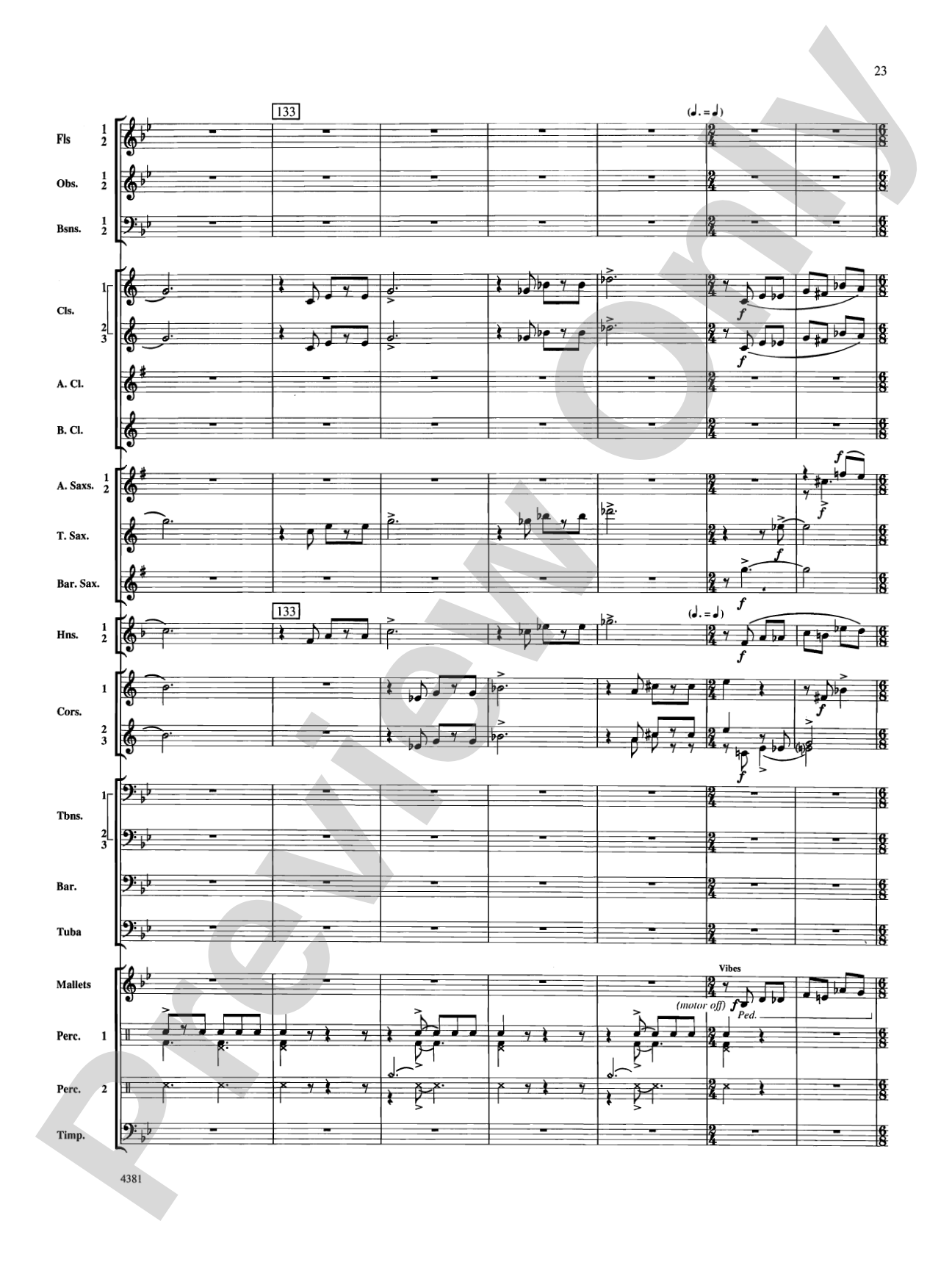 Variations on a Nautical Hymn: Concert Band Conductor Score & Parts