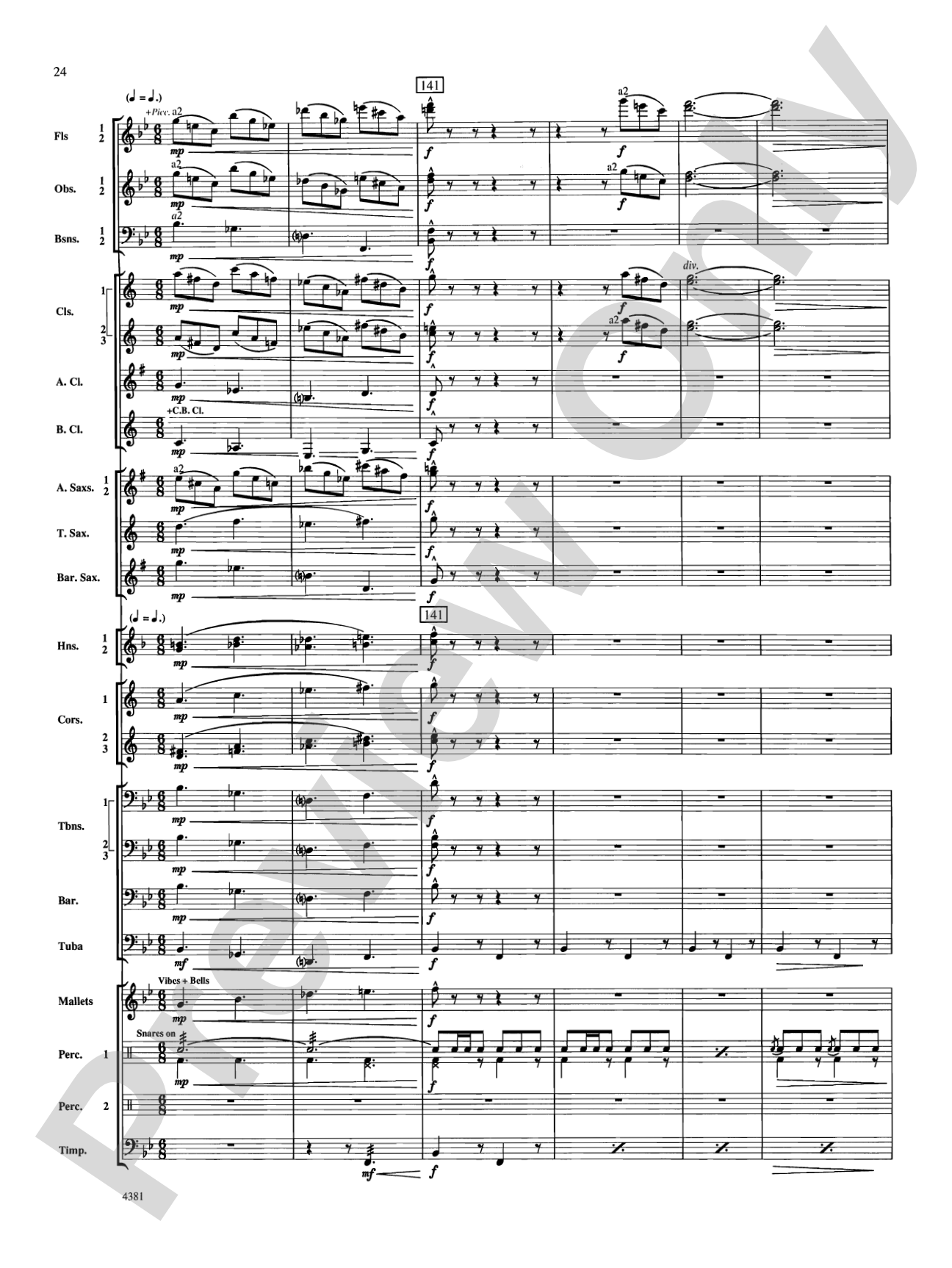 Variations on a Nautical Hymn: Concert Band Conductor Score & Parts
