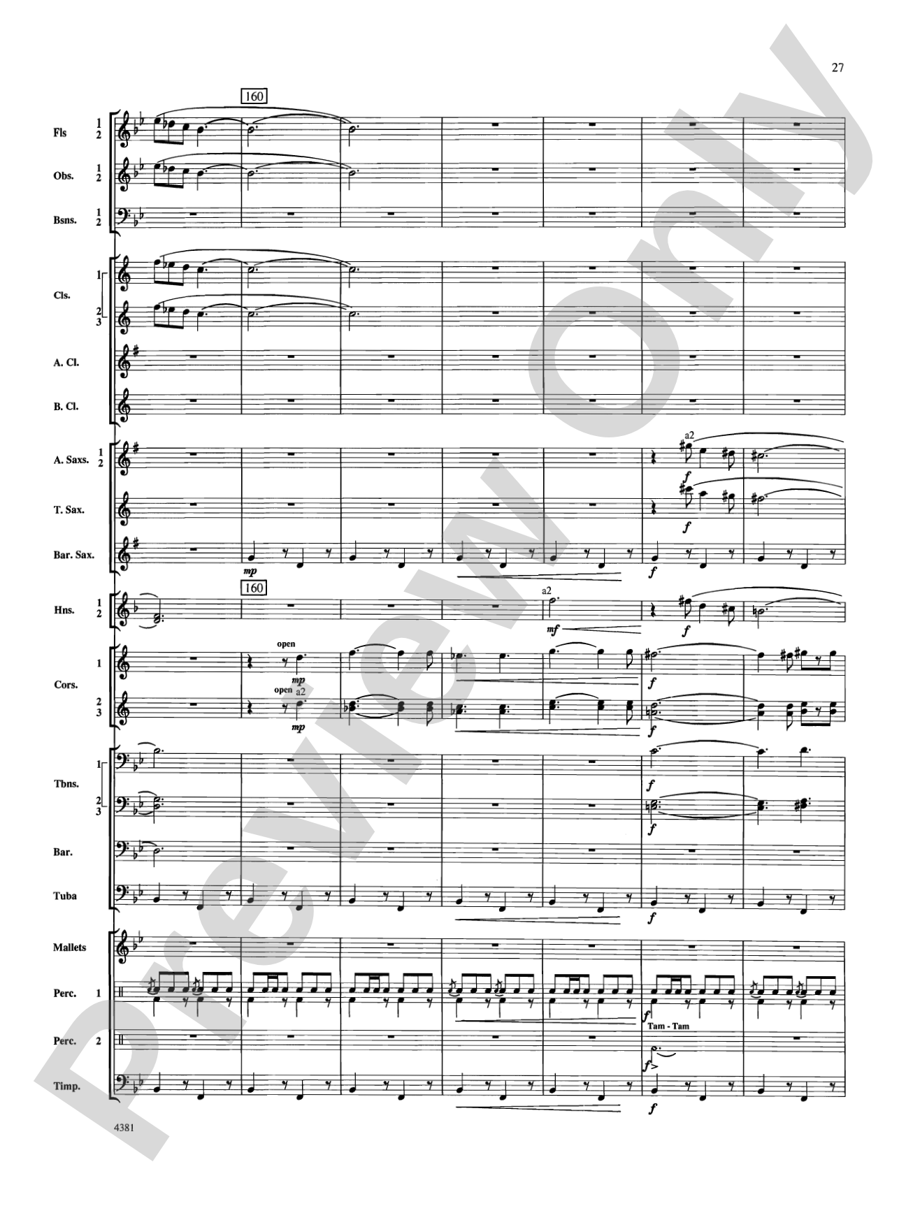 Variations on a Nautical Hymn: Concert Band Conductor Score & Parts