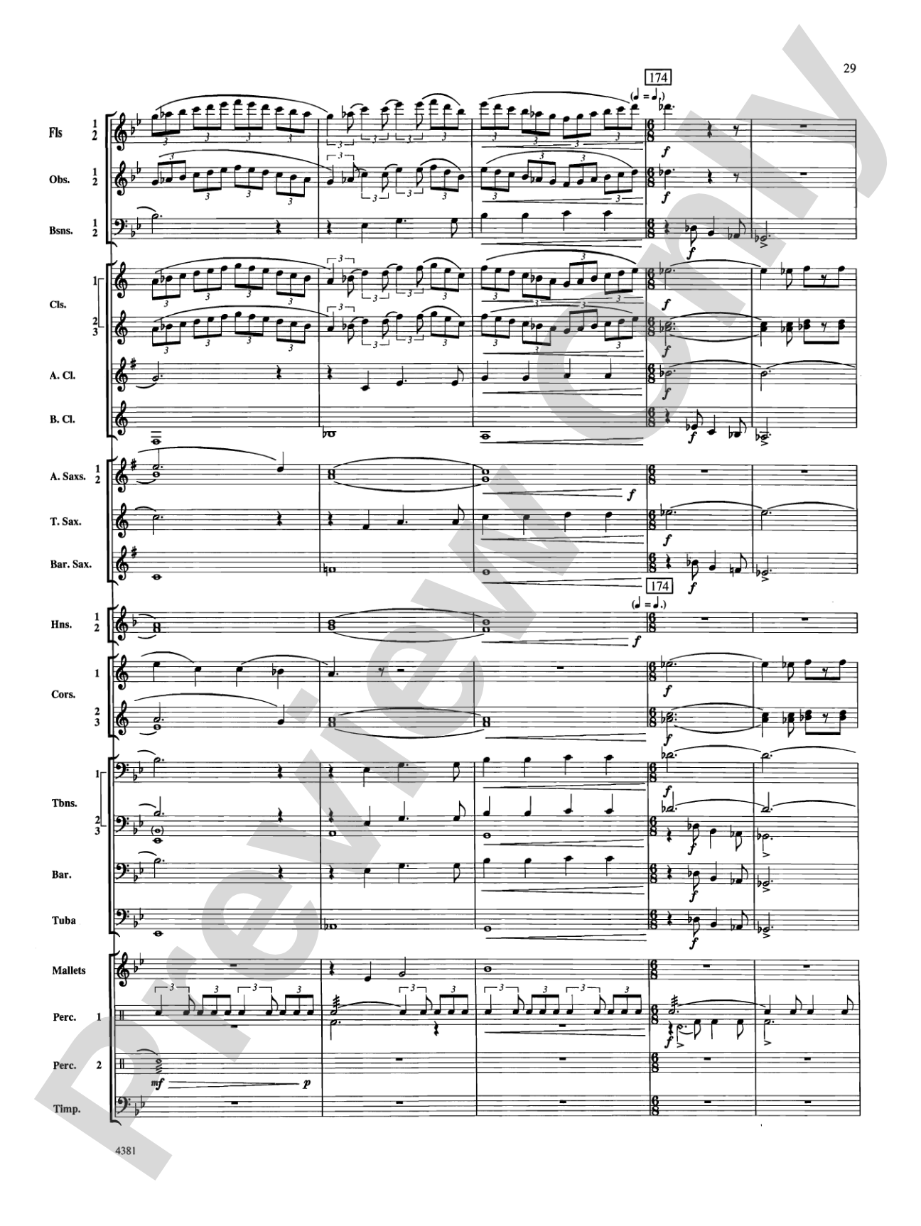 Variations on a Nautical Hymn: Concert Band Conductor Score & Parts