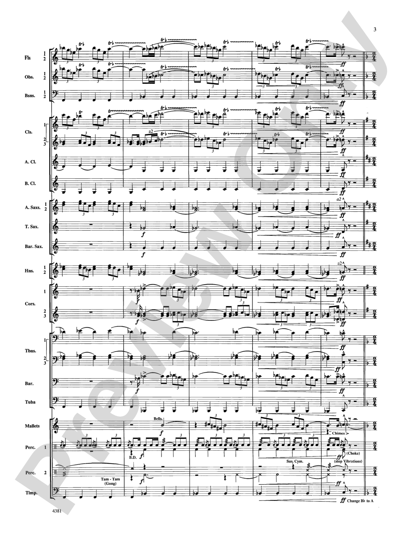 Variations on a Nautical Hymn: Concert Band Conductor Score & Parts