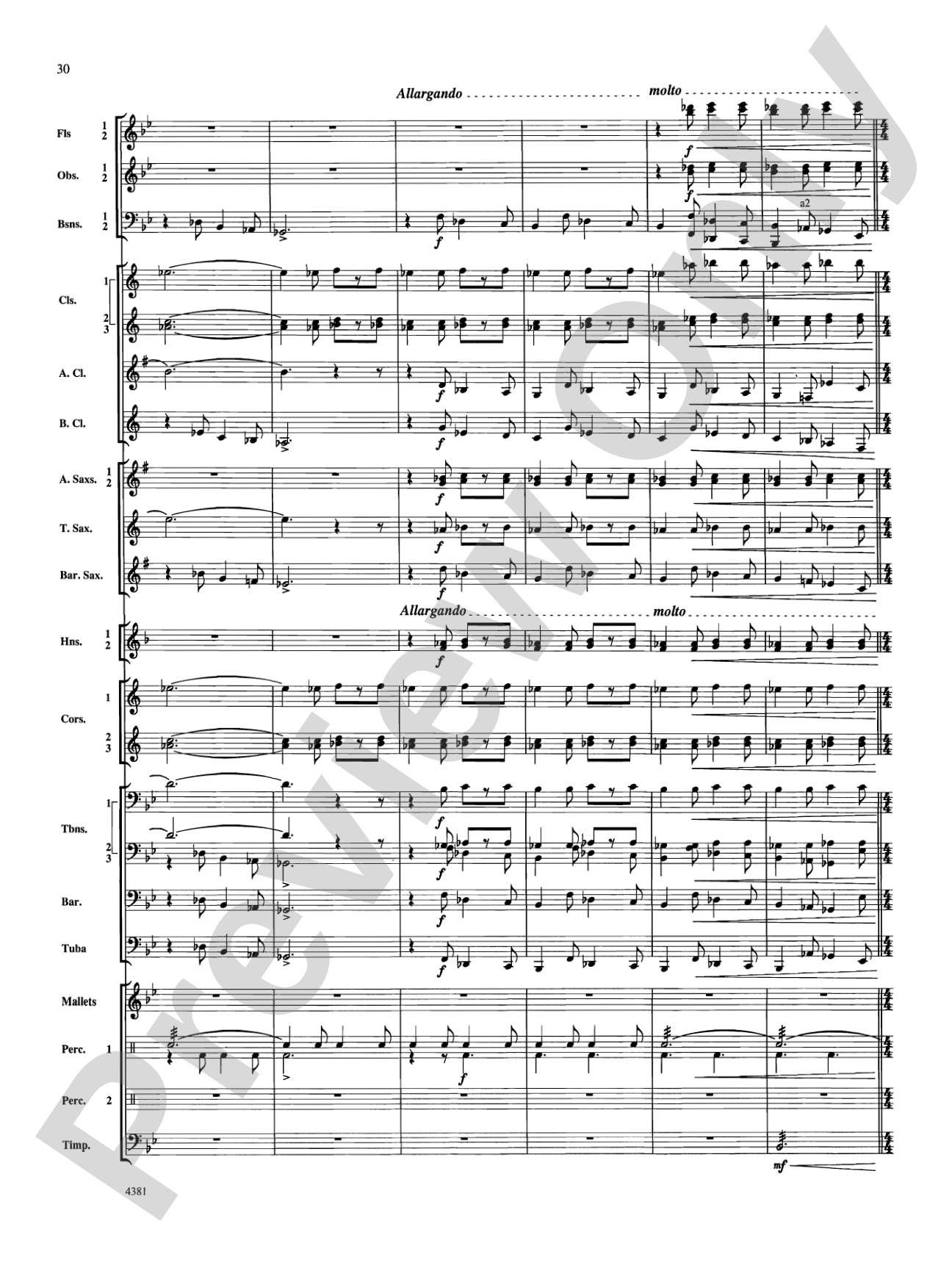 Variations on a Nautical Hymn: Concert Band Conductor Score & Parts