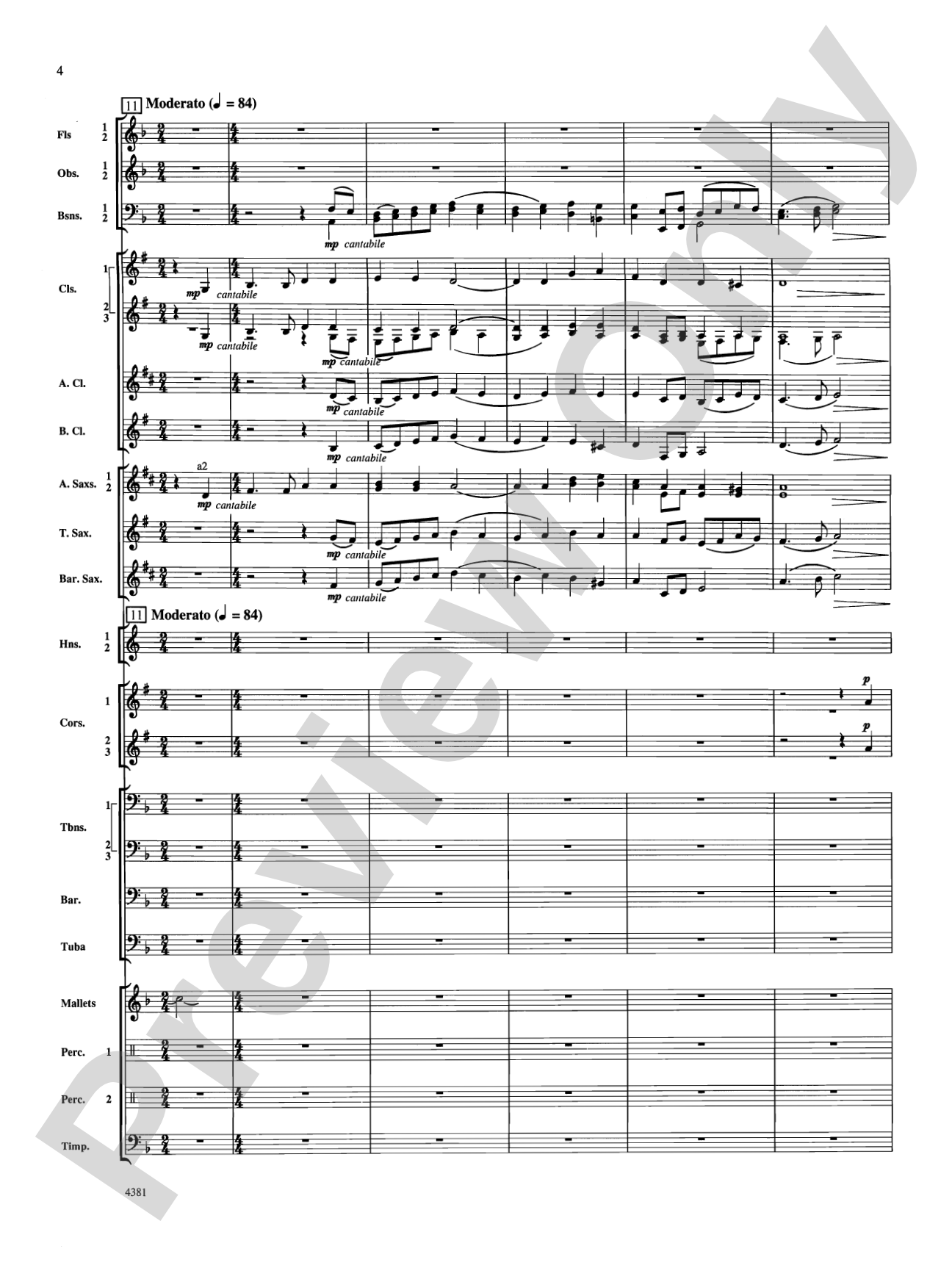 Variations on a Nautical Hymn: Concert Band Conductor Score & Parts