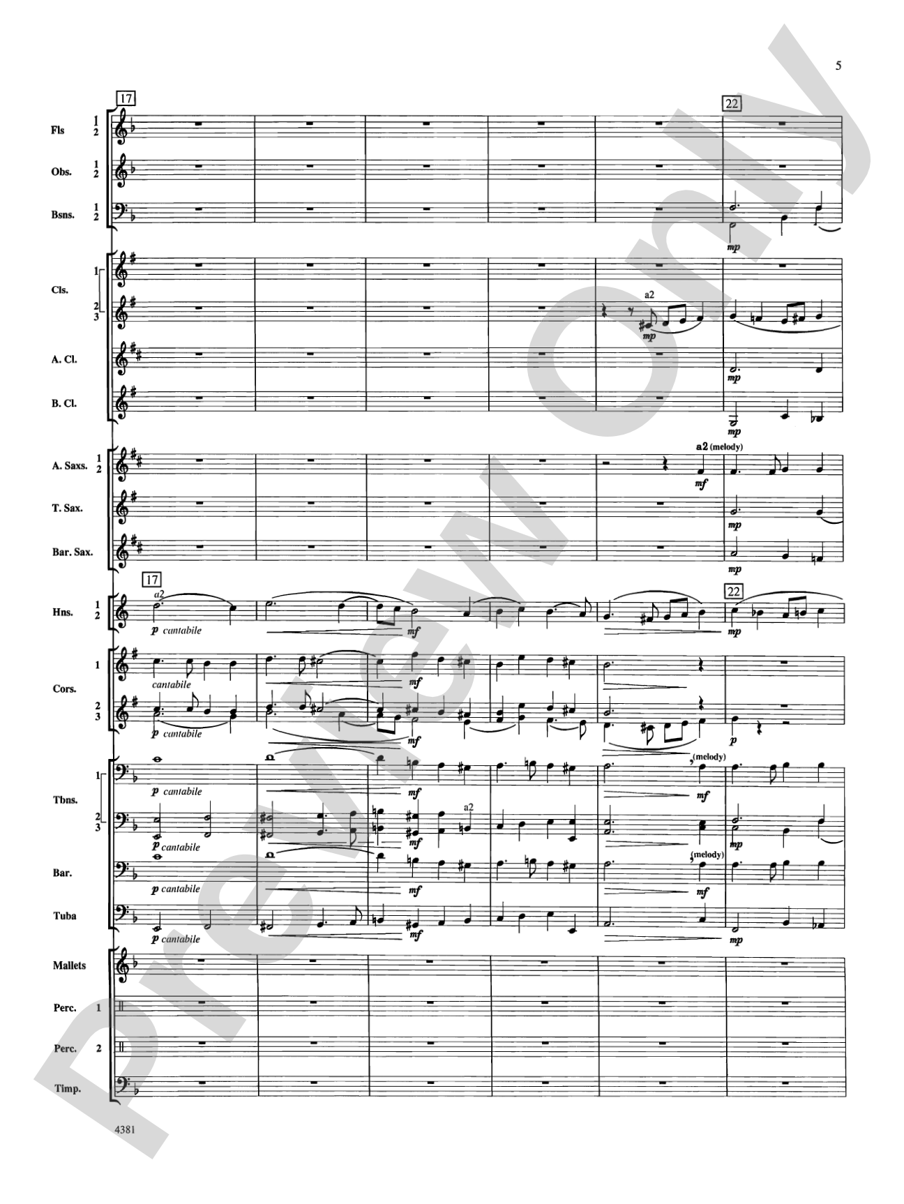 Variations on a Nautical Hymn: Concert Band Conductor Score & Parts