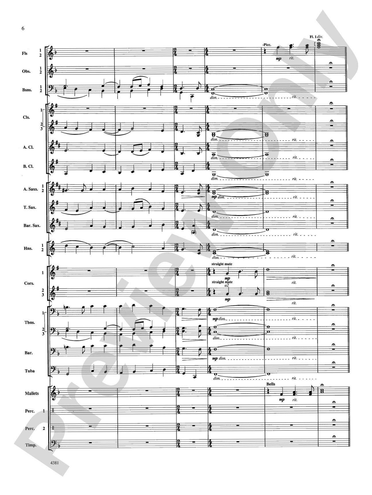 Variations on a Nautical Hymn: Concert Band Conductor Score & Parts