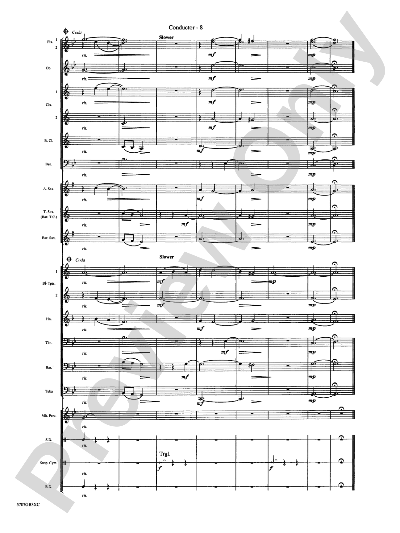 Greensleeves: Concert Band Conductor Score & Parts