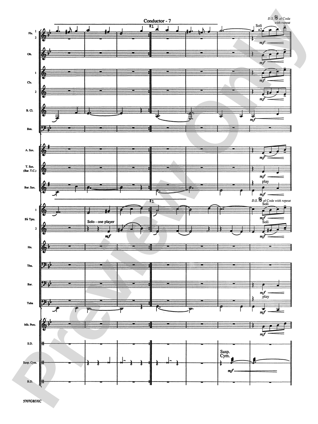 Greensleeves: Concert Band Conductor Score & Parts