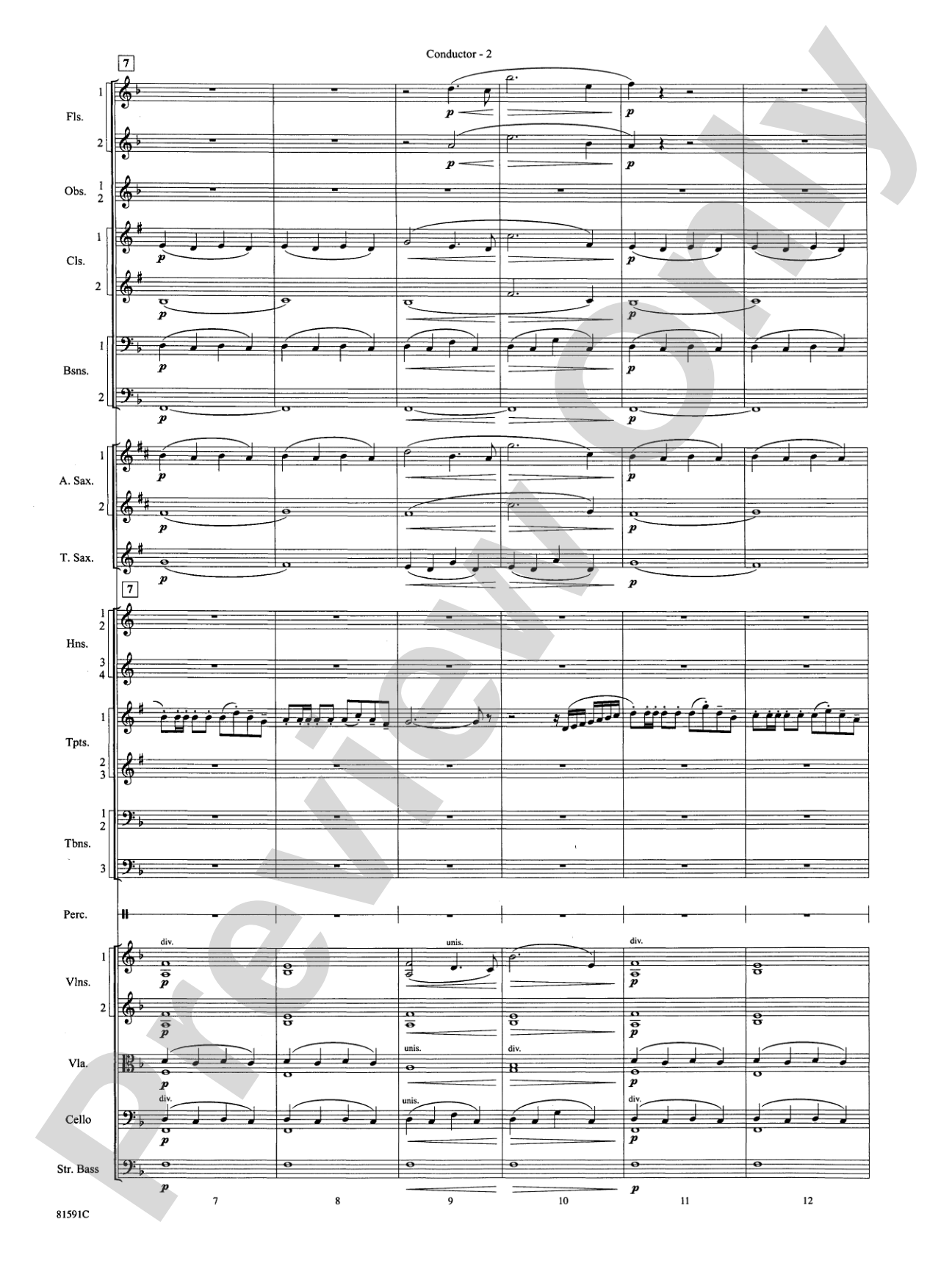 Trumpeter's Lullaby: Full Orchestra Conductor Score & Parts