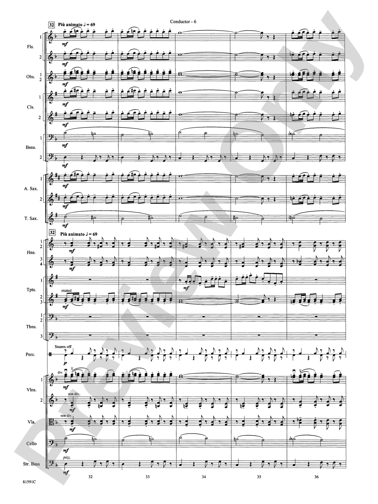 Trumpeter's Lullaby: Full Orchestra Conductor Score & Parts
