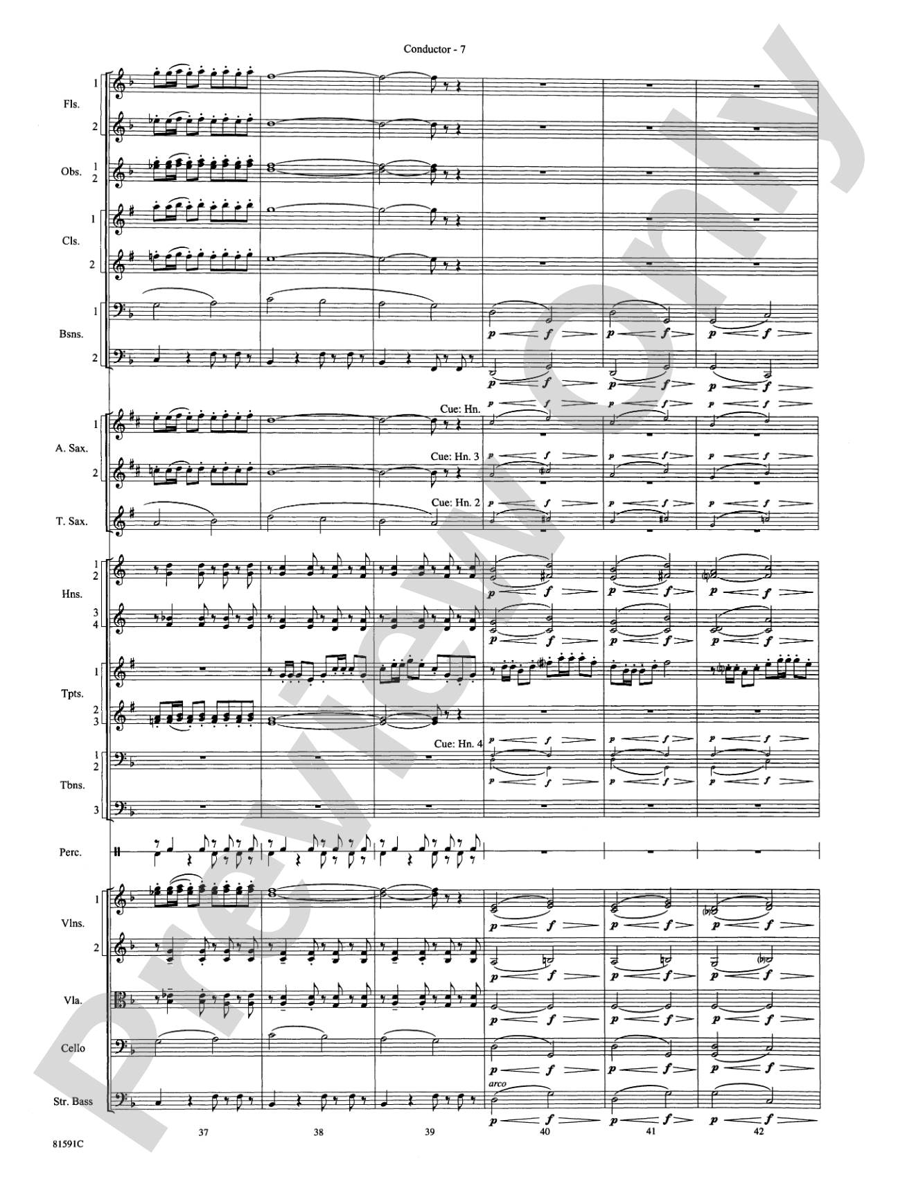 Trumpeter's Lullaby: Full Orchestra Conductor Score & Parts