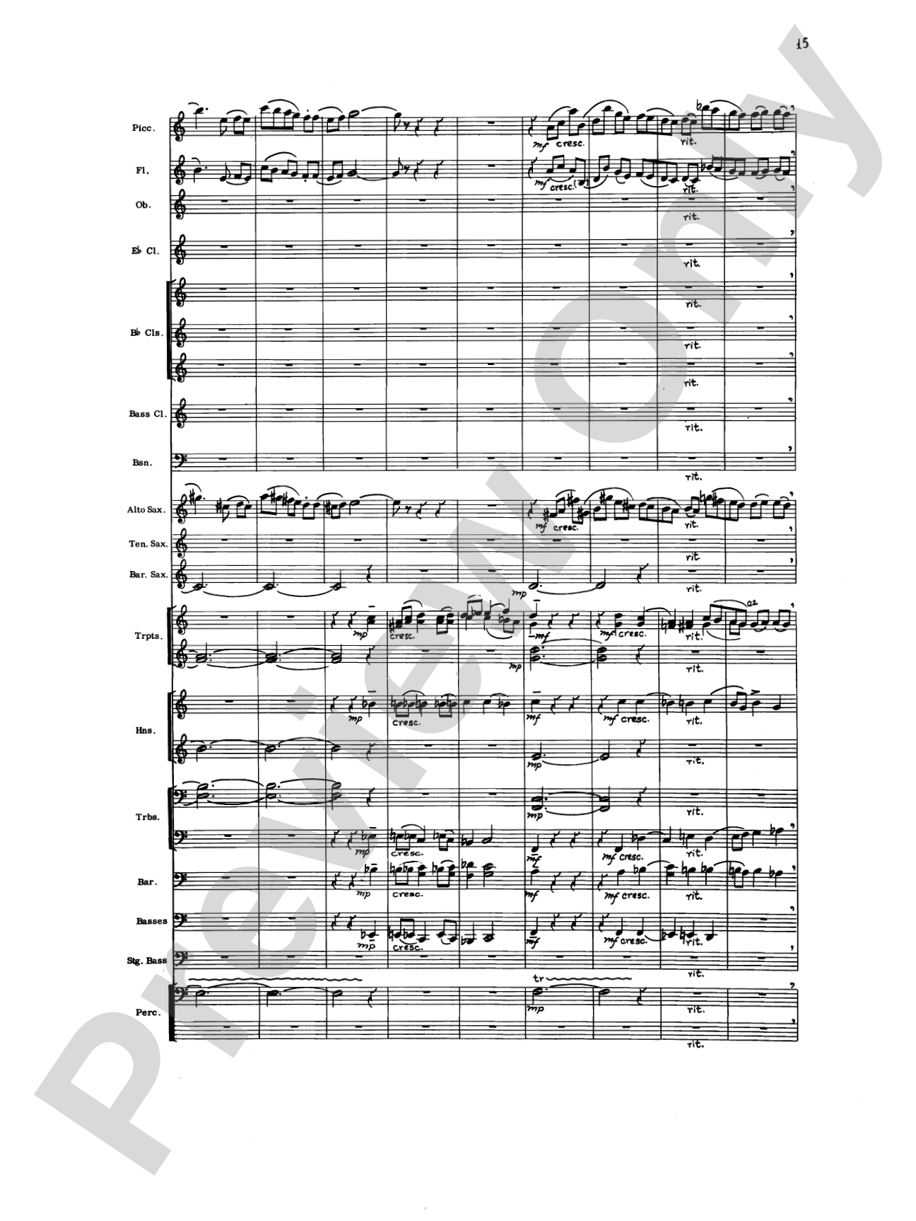 Liturgical Music for Band, Op. 33: Concert Band Conductor Score & Parts