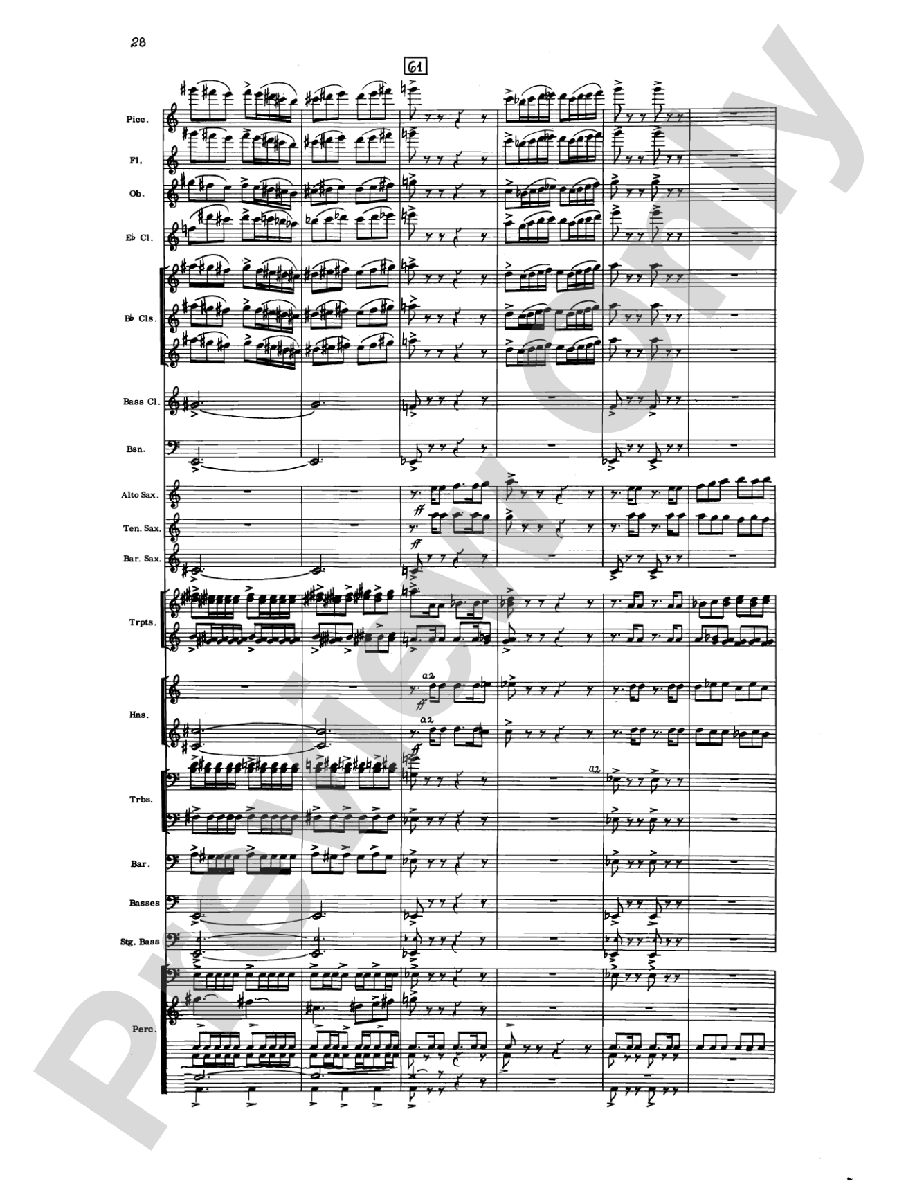 Liturgical Music for Band, Op. 33: Concert Band Conductor Score & Parts