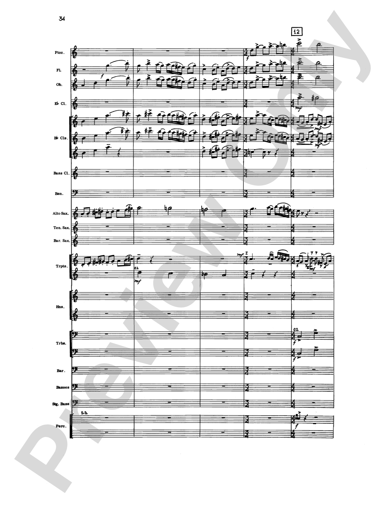 Liturgical Music for Band, Op. 33: Concert Band Conductor Score & Parts