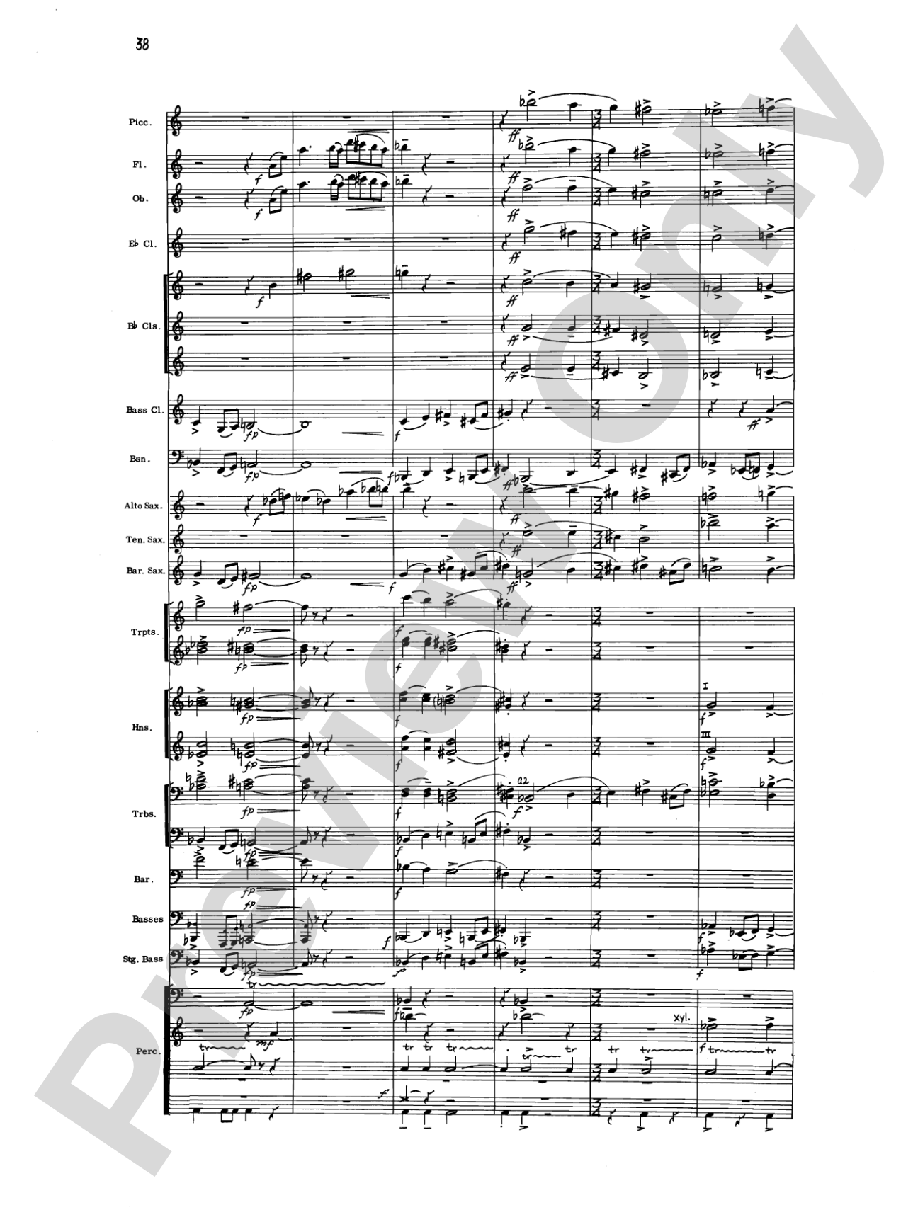 Liturgical Music for Band, Op. 33: Concert Band Conductor Score & Parts