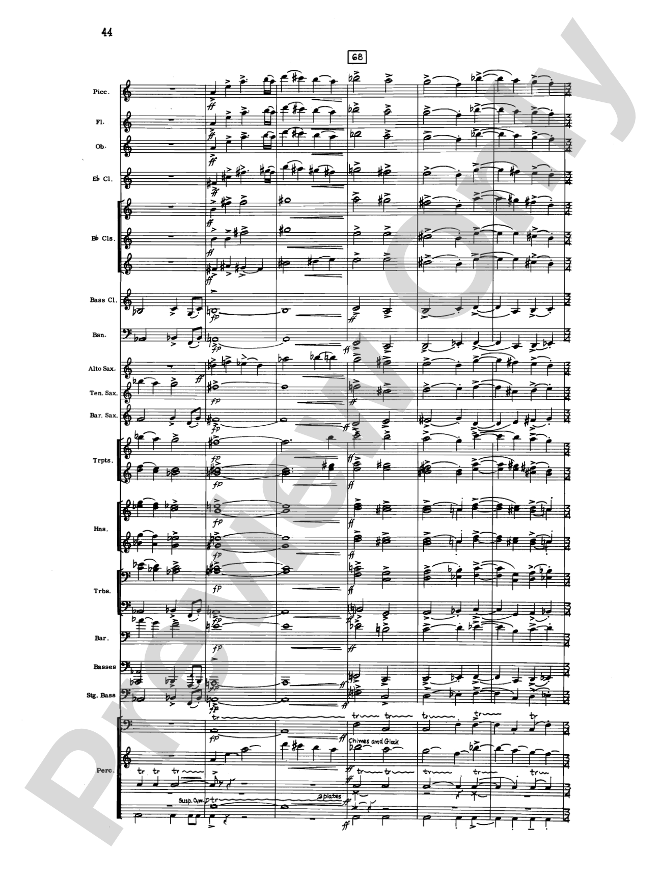 Liturgical Music for Band, Op. 33: Concert Band Conductor Score & Parts