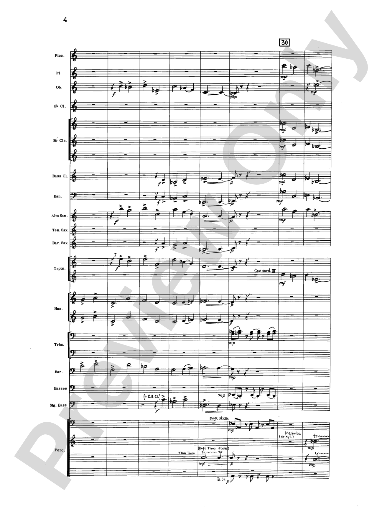 Liturgical Music for Band, Op. 33: Concert Band Conductor Score & Parts