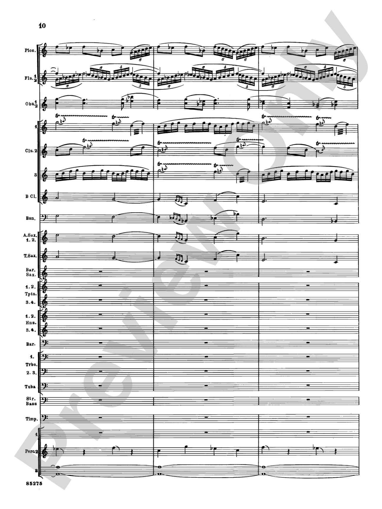 Alarums, Op. 27: Concert Band Conductor Score & Parts