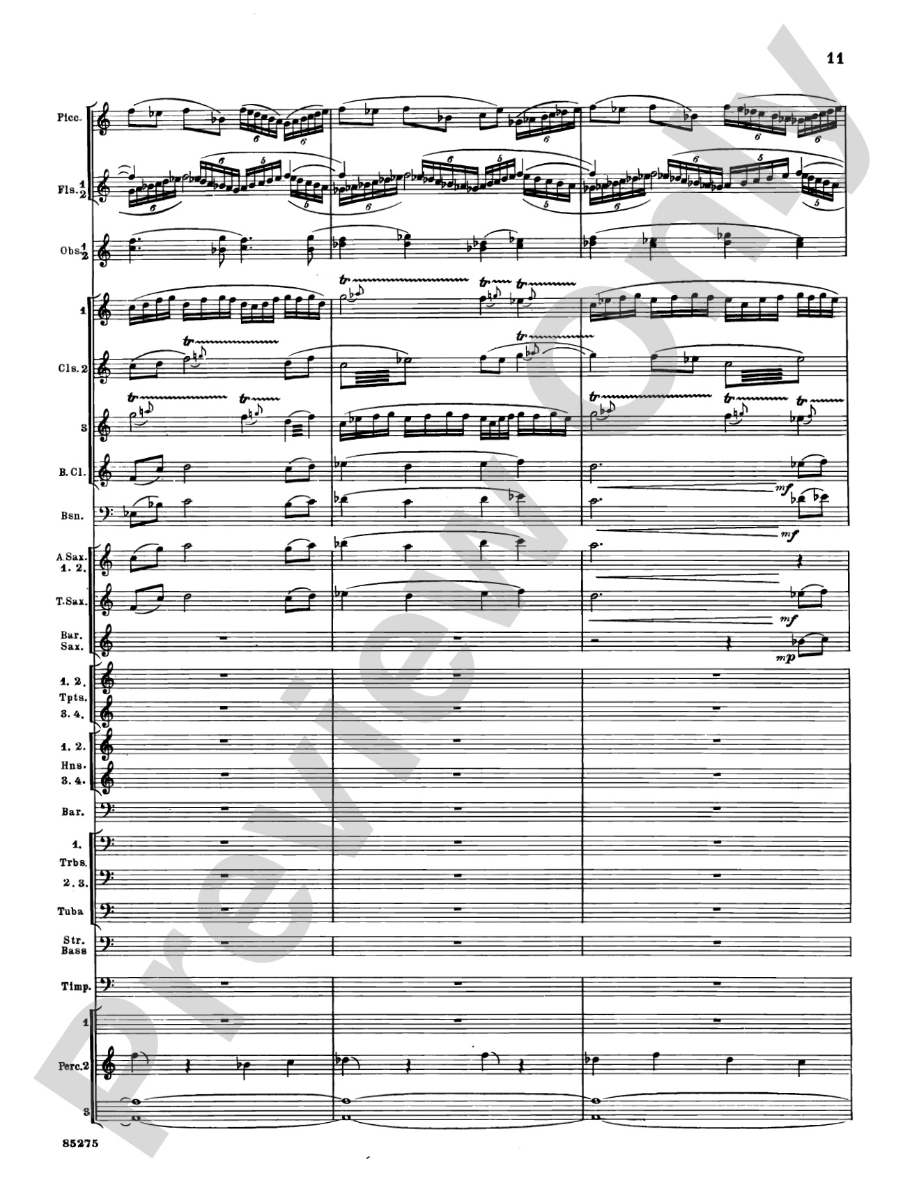 Alarums, Op. 27: Concert Band Conductor Score & Parts