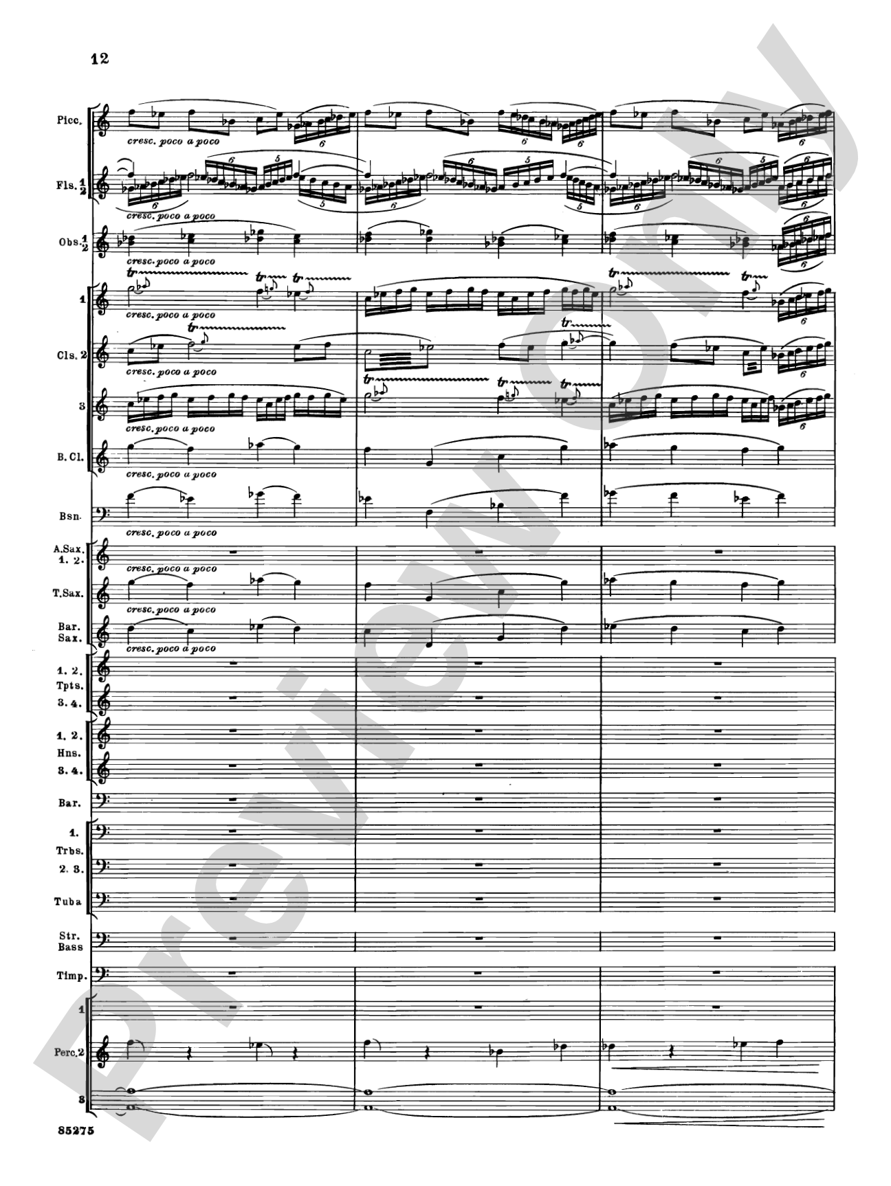 Alarums, Op. 27: Concert Band Conductor Score & Parts