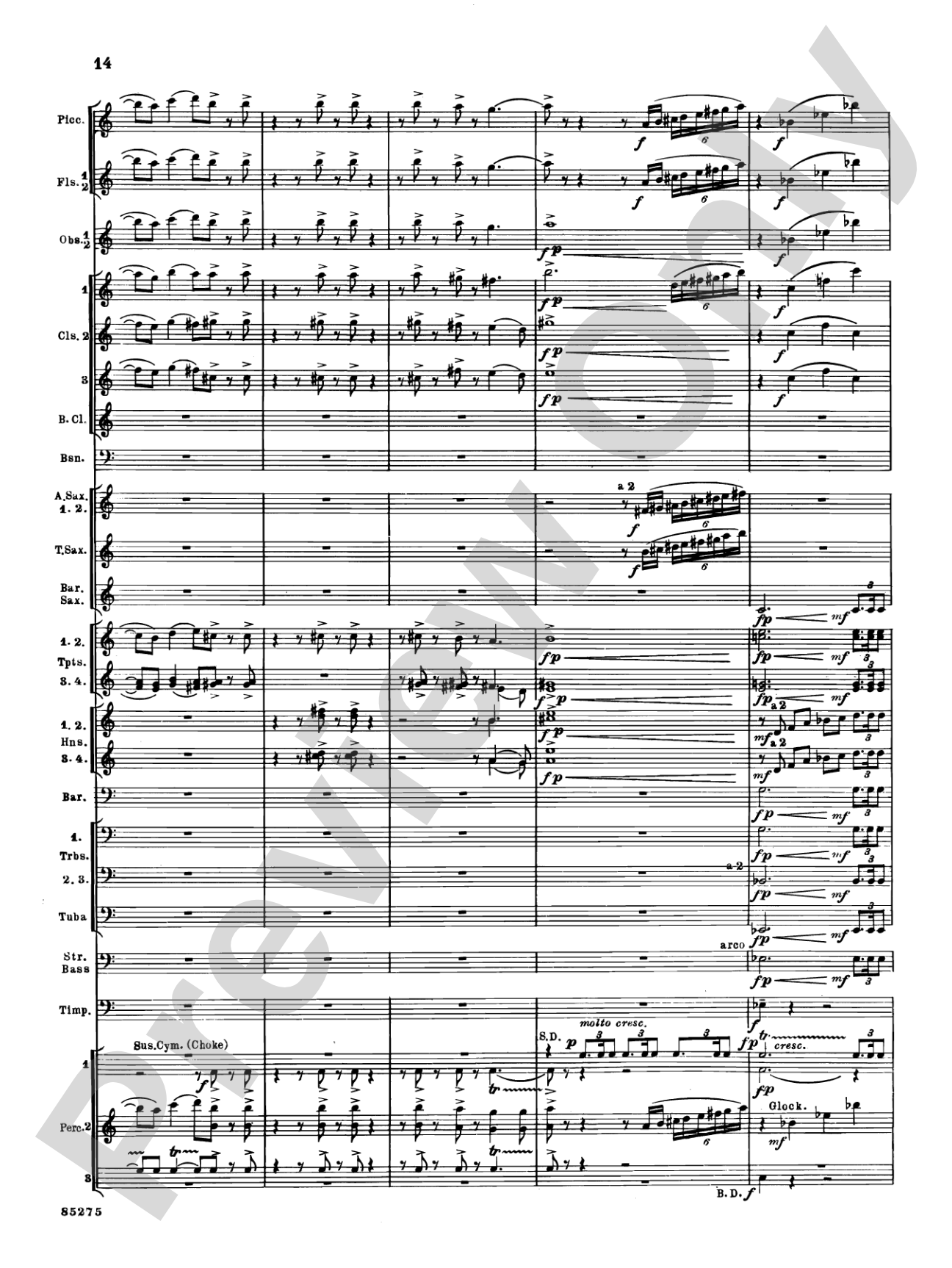 Alarums, Op. 27: Concert Band Conductor Score & Parts