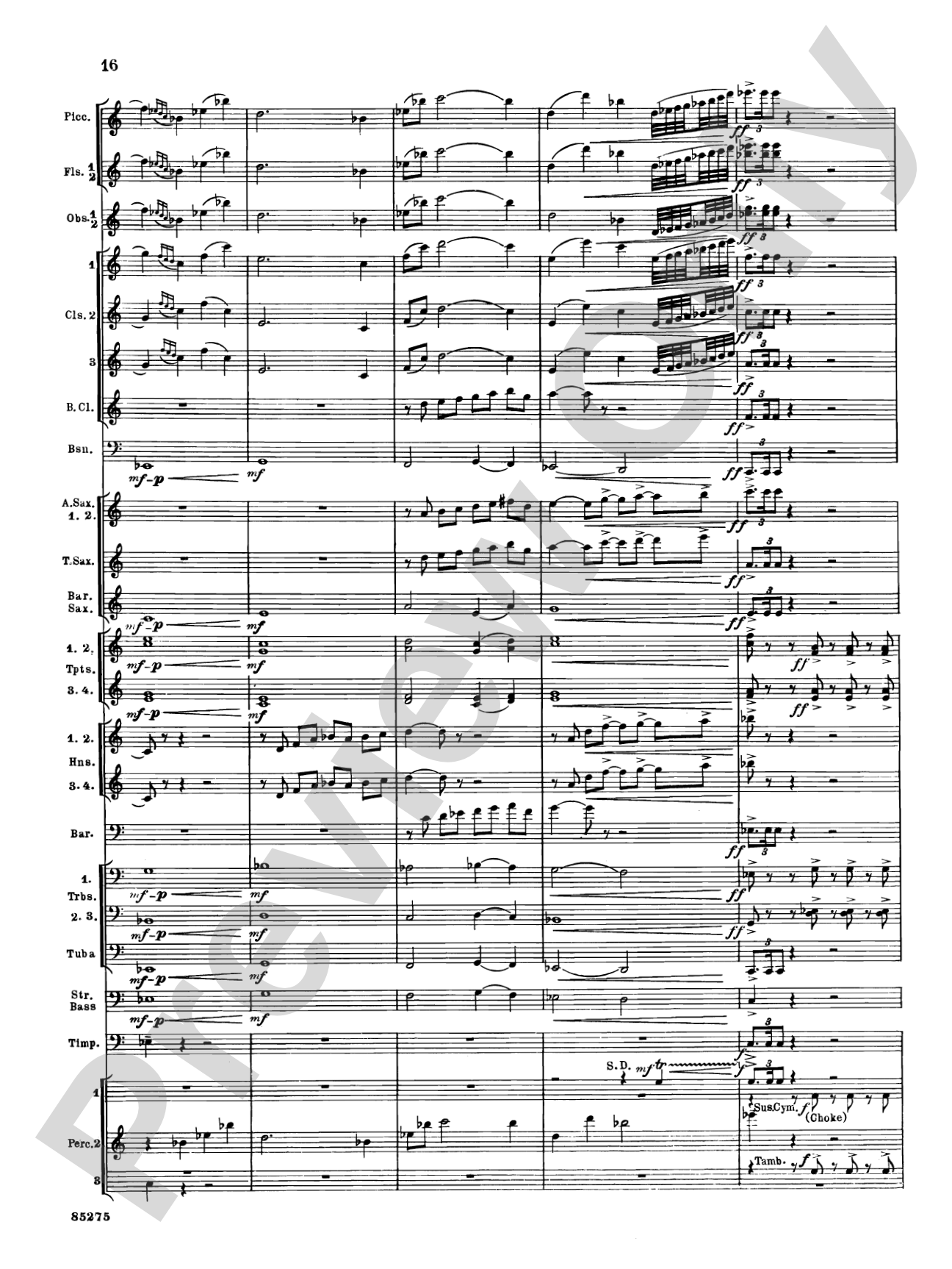 Alarums, Op. 27: Concert Band Conductor Score & Parts