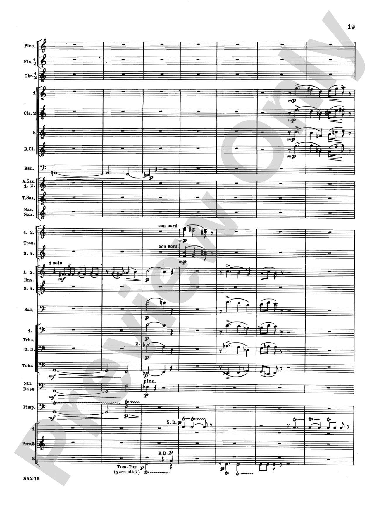 Alarums, Op. 27: Concert Band Conductor Score & Parts