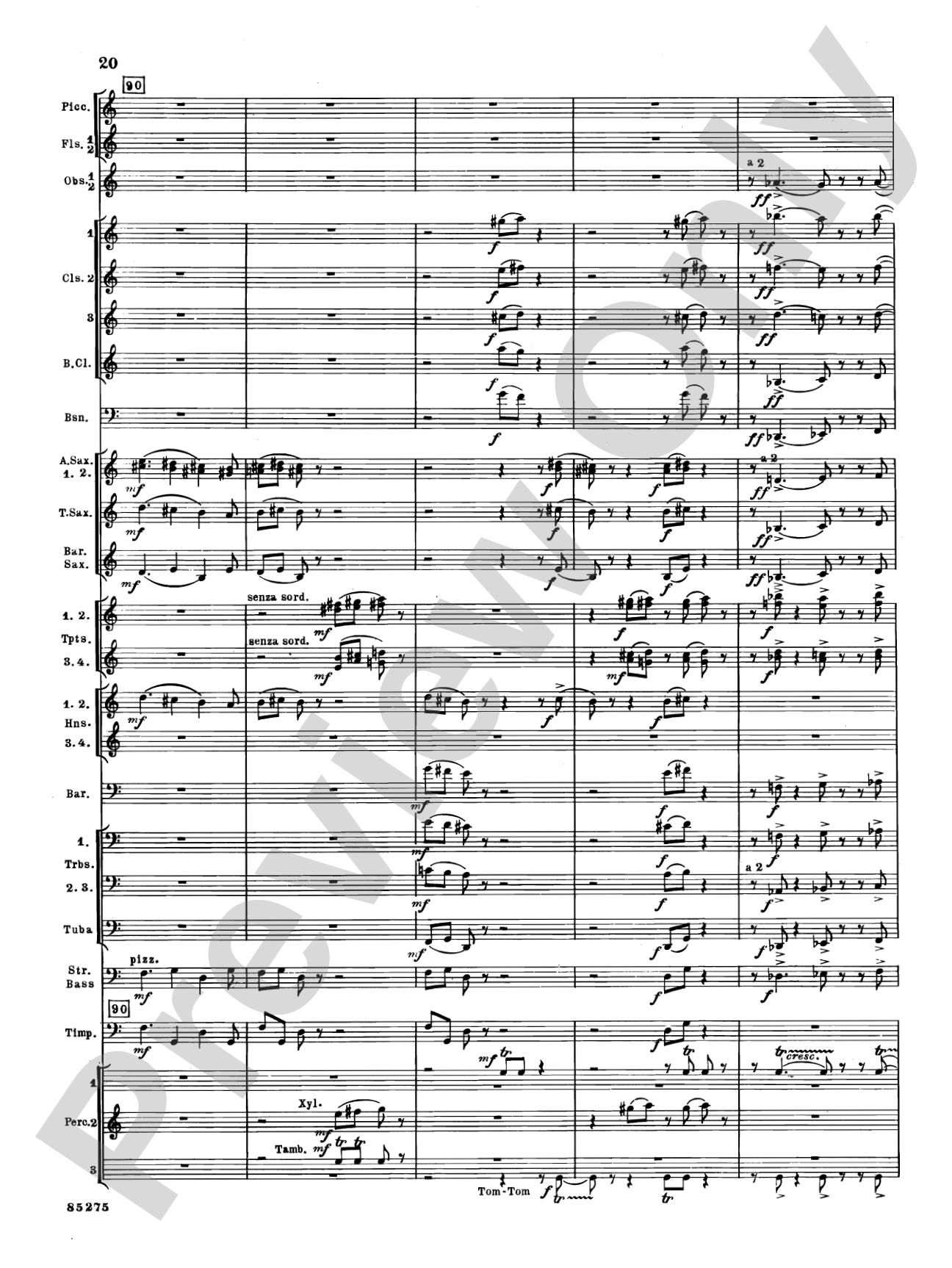 Alarums, Op. 27: Concert Band Conductor Score & Parts