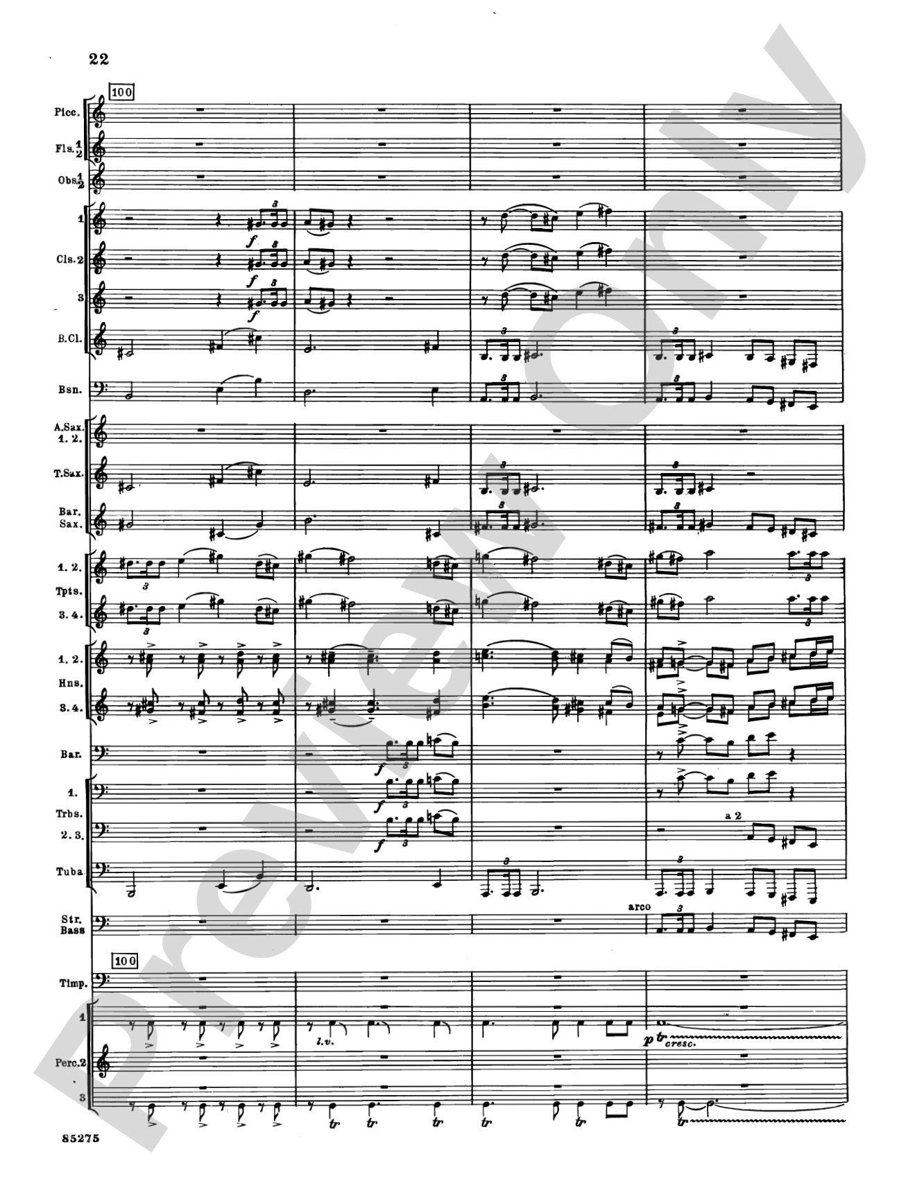 Alarums, Op. 27: Concert Band Conductor Score & Parts