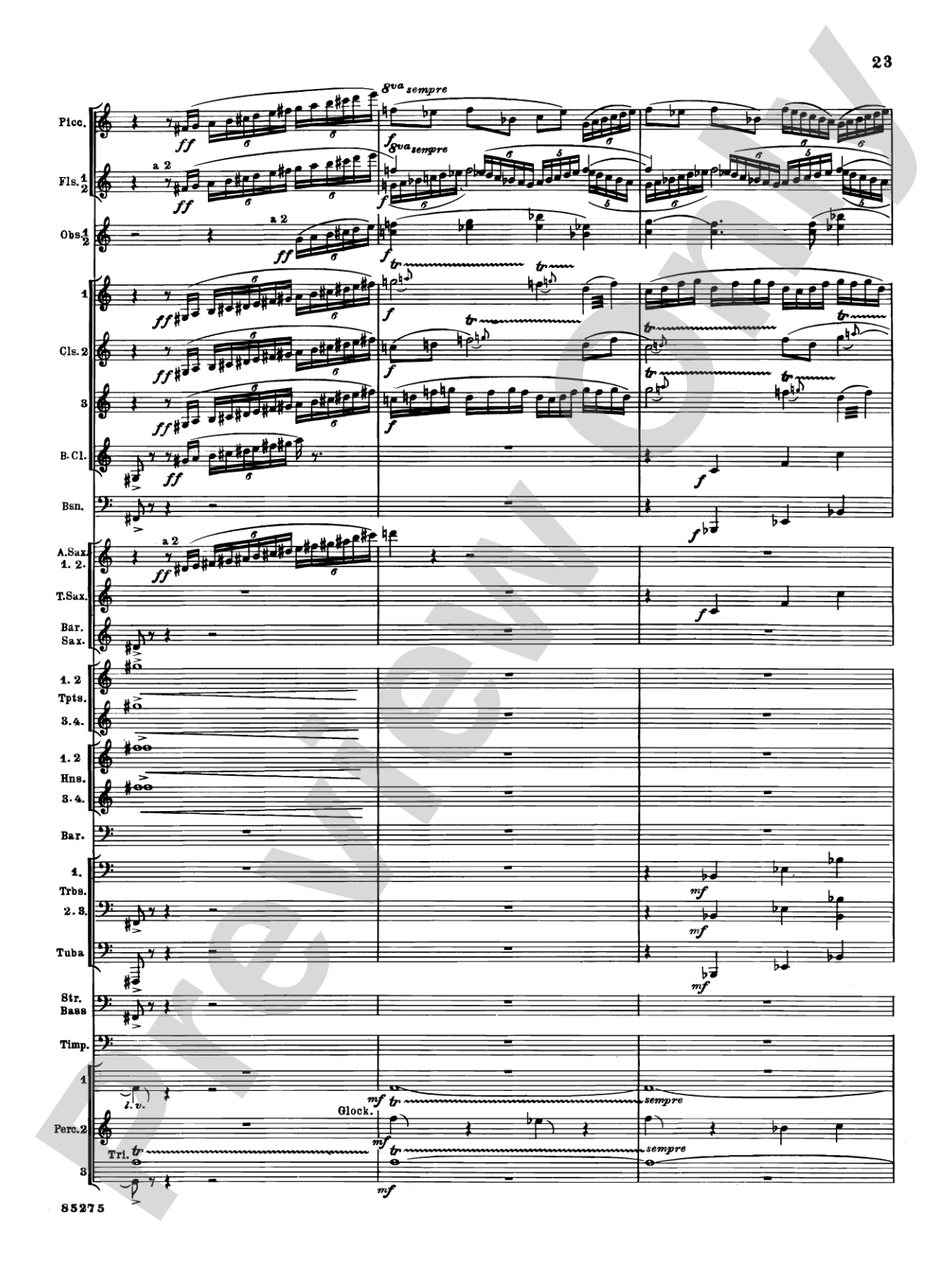Alarums, Op. 27: Concert Band Conductor Score & Parts