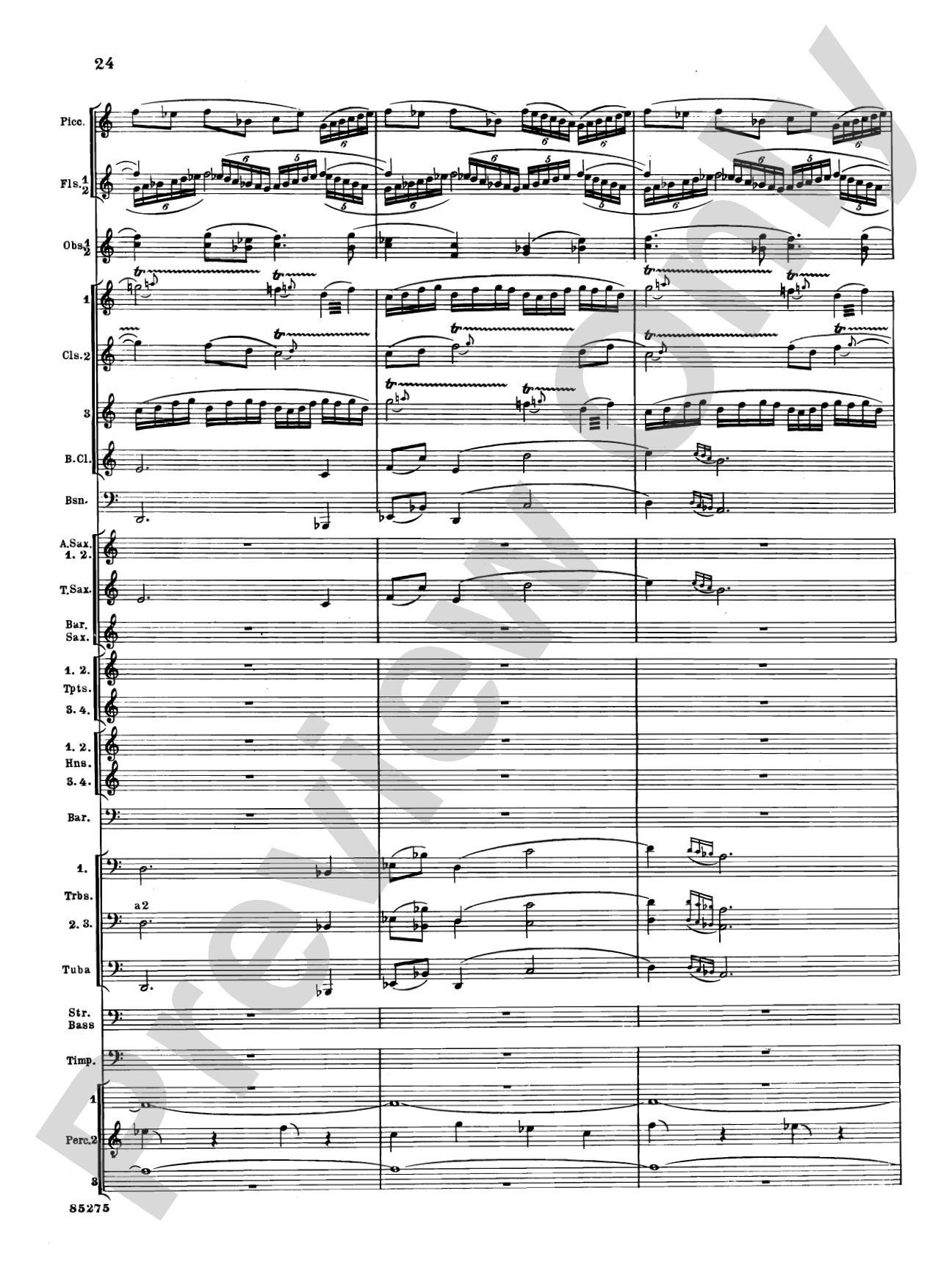 Alarums, Op. 27: Concert Band Conductor Score & Parts