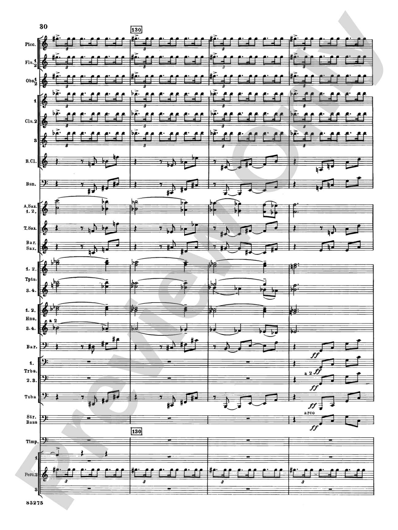 Alarums, Op. 27: Concert Band Conductor Score & Parts