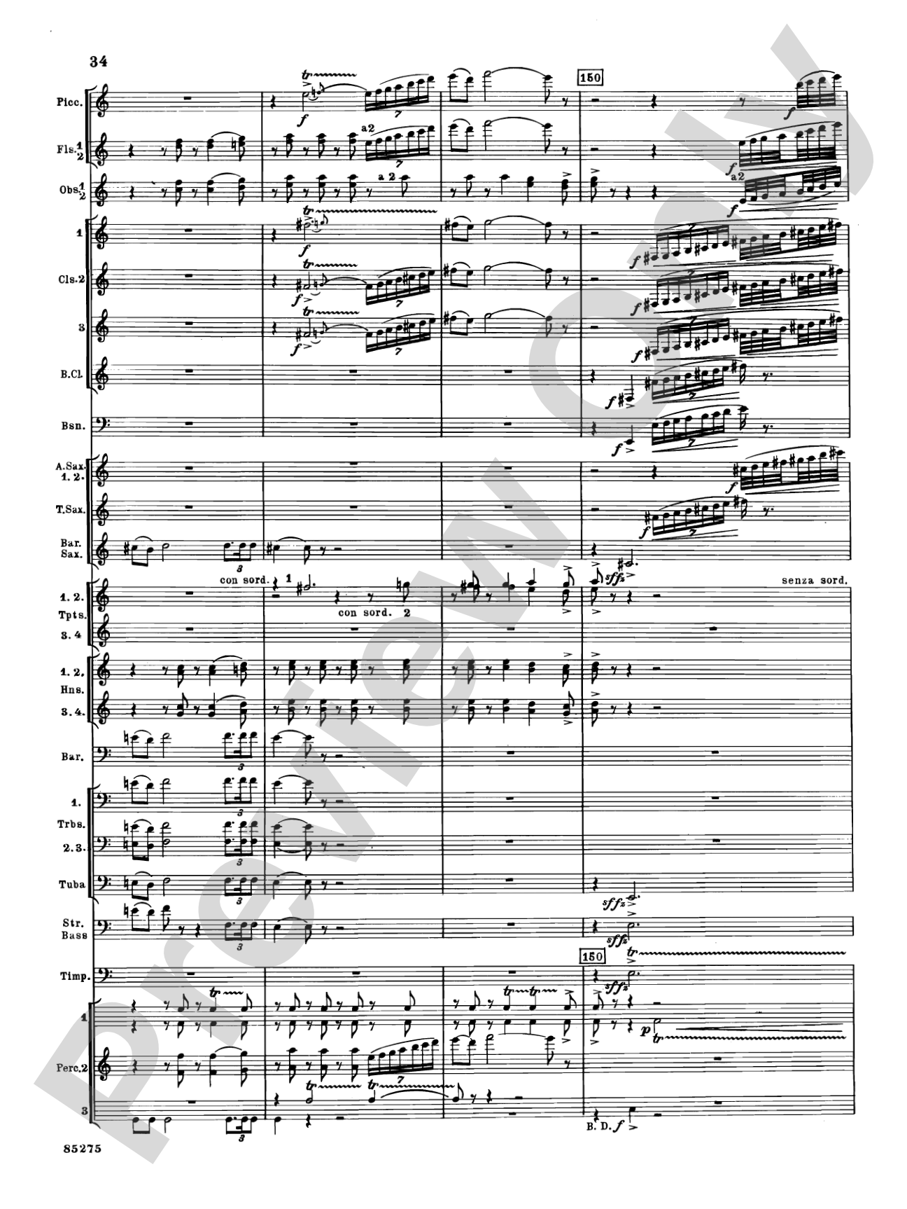 Alarums, Op. 27: Concert Band Conductor Score & Parts