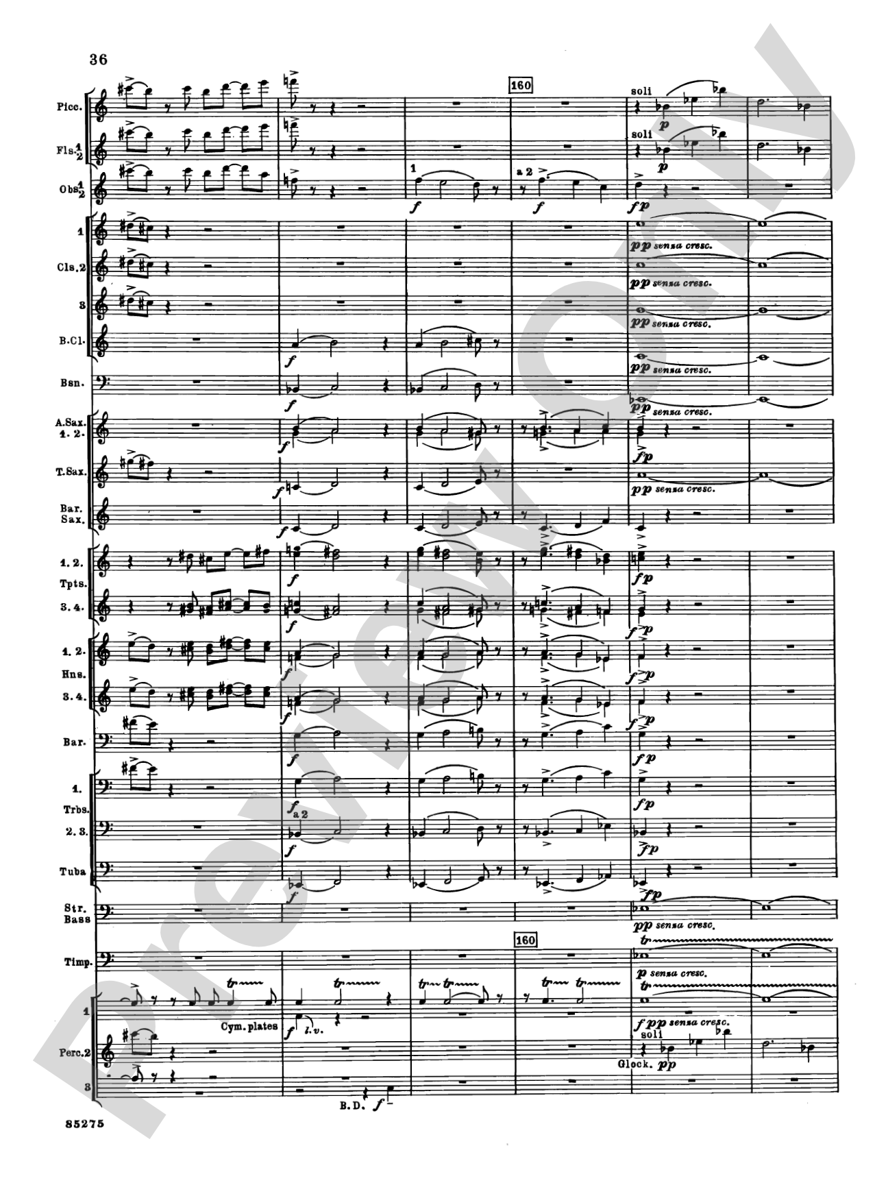 Alarums, Op. 27: Concert Band Conductor Score & Parts