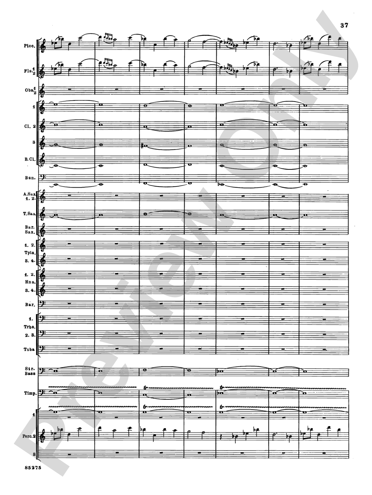 Alarums, Op. 27: Concert Band Conductor Score & Parts