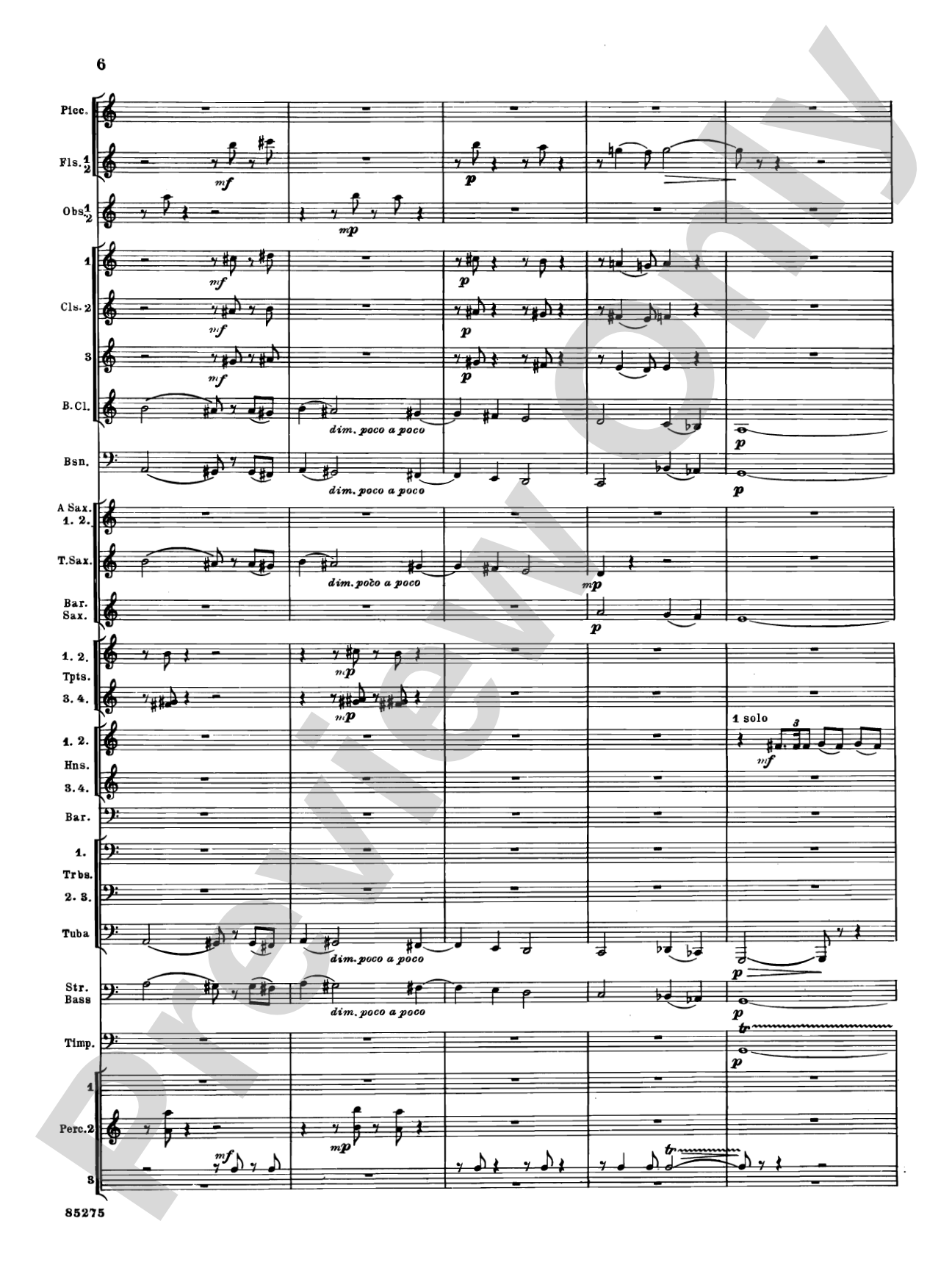 Alarums, Op. 27: Concert Band Conductor Score & Parts
