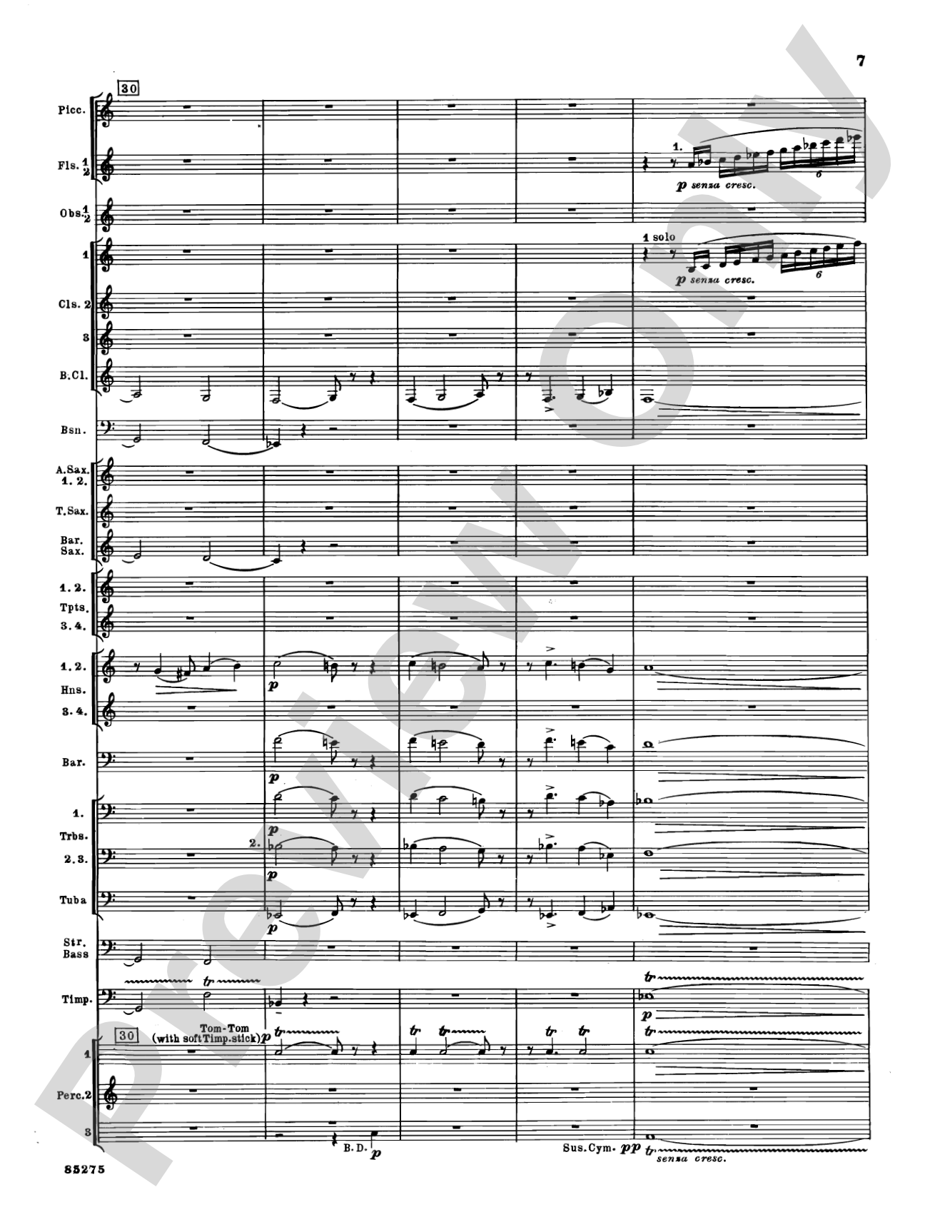 Alarums, Op. 27: Concert Band Conductor Score & Parts