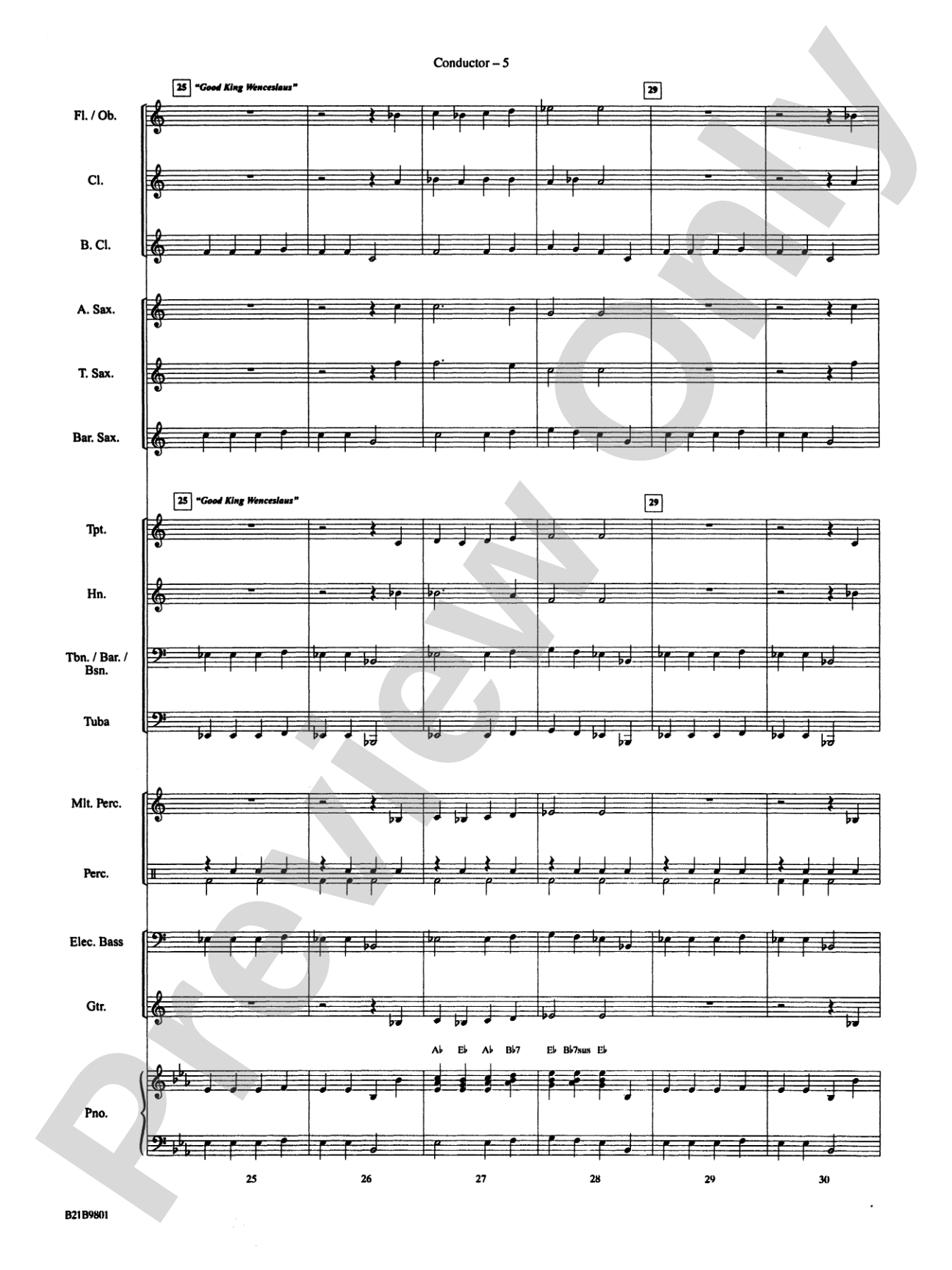 The Legacy of Christmas: Concert Band Conductor Score & Parts