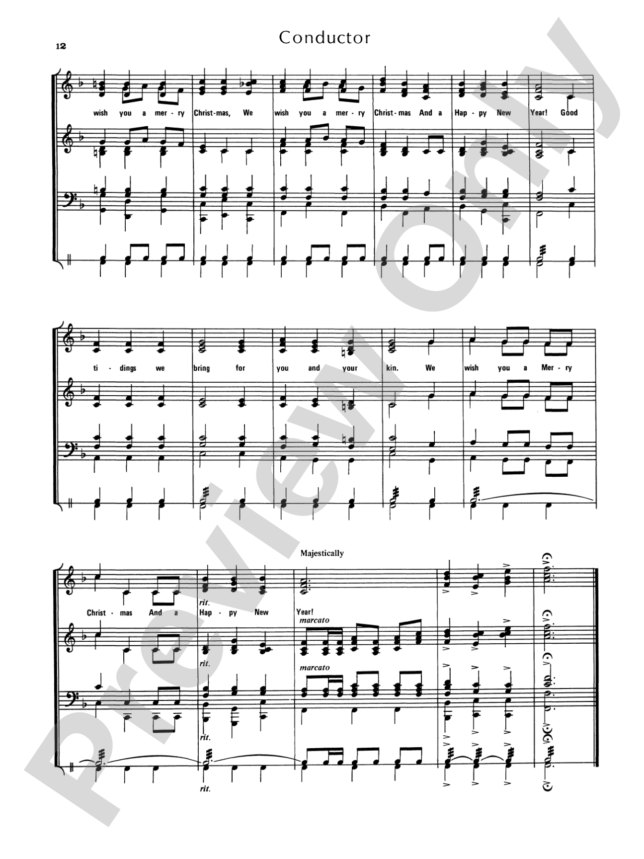 Christmas Sing-a-Long (for Band with Audience Participation): Concert Band Conductor Score & Parts