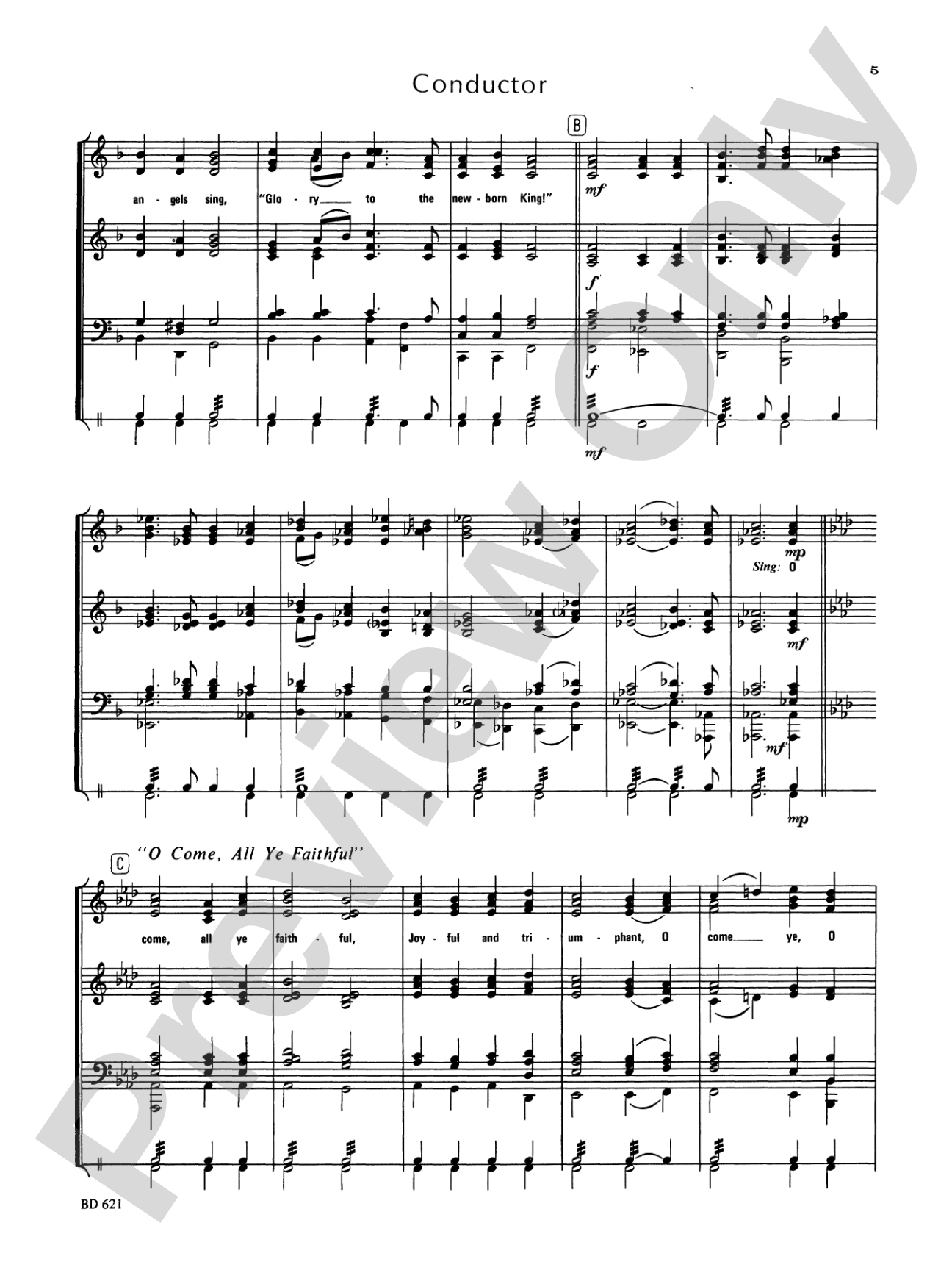 Christmas Sing-a-Long (for Band with Audience Participation): Concert Band Conductor Score & Parts