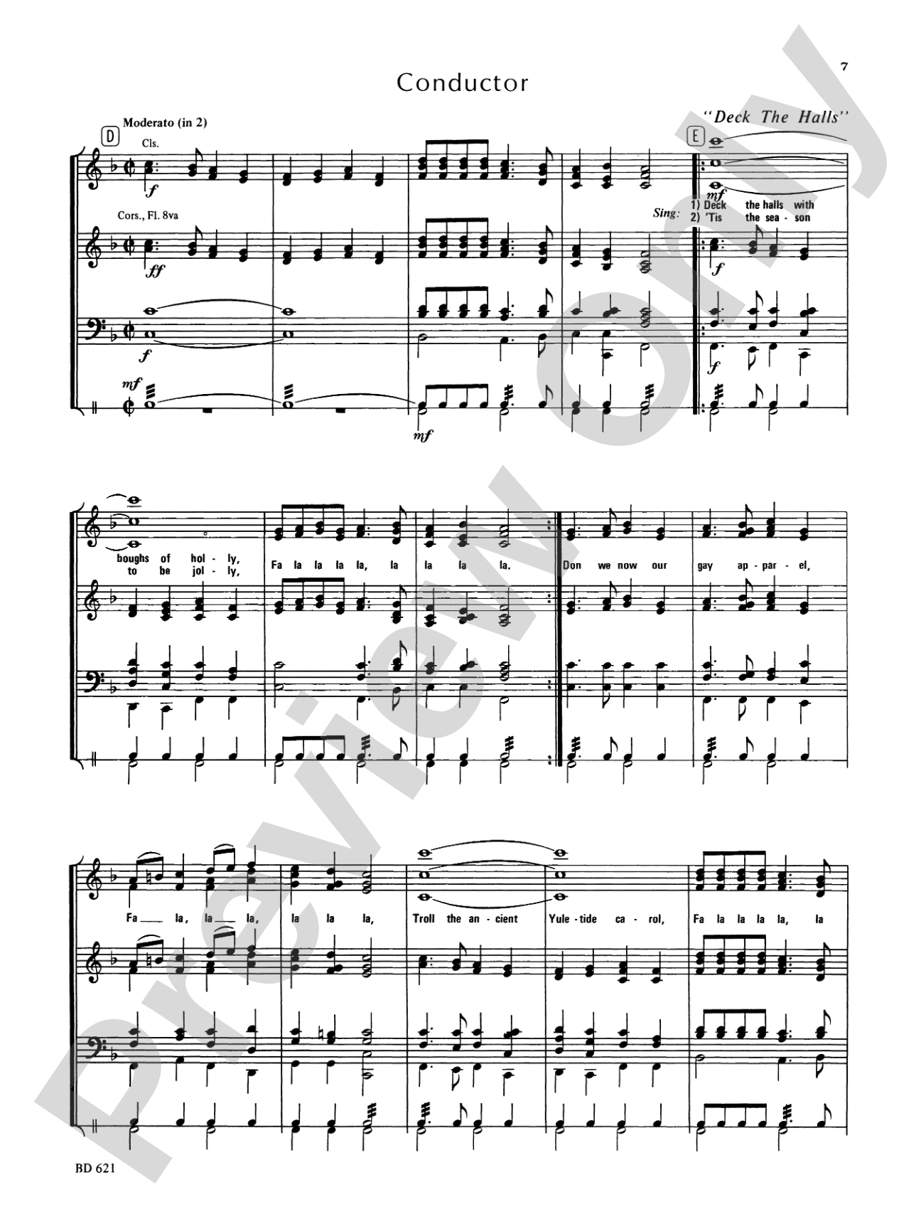 Christmas Sing-a-Long (for Band with Audience Participation): Concert Band Conductor Score & Parts