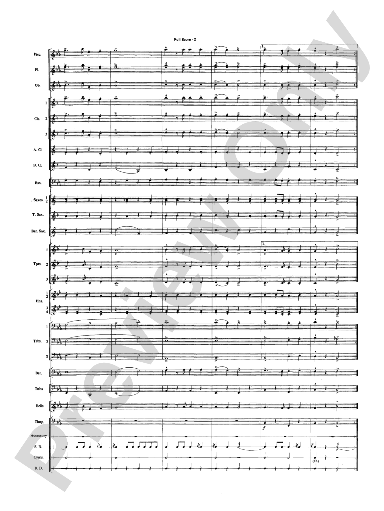 Jingle Bells Forever (Concert March): Concert Band Conductor Score & Parts