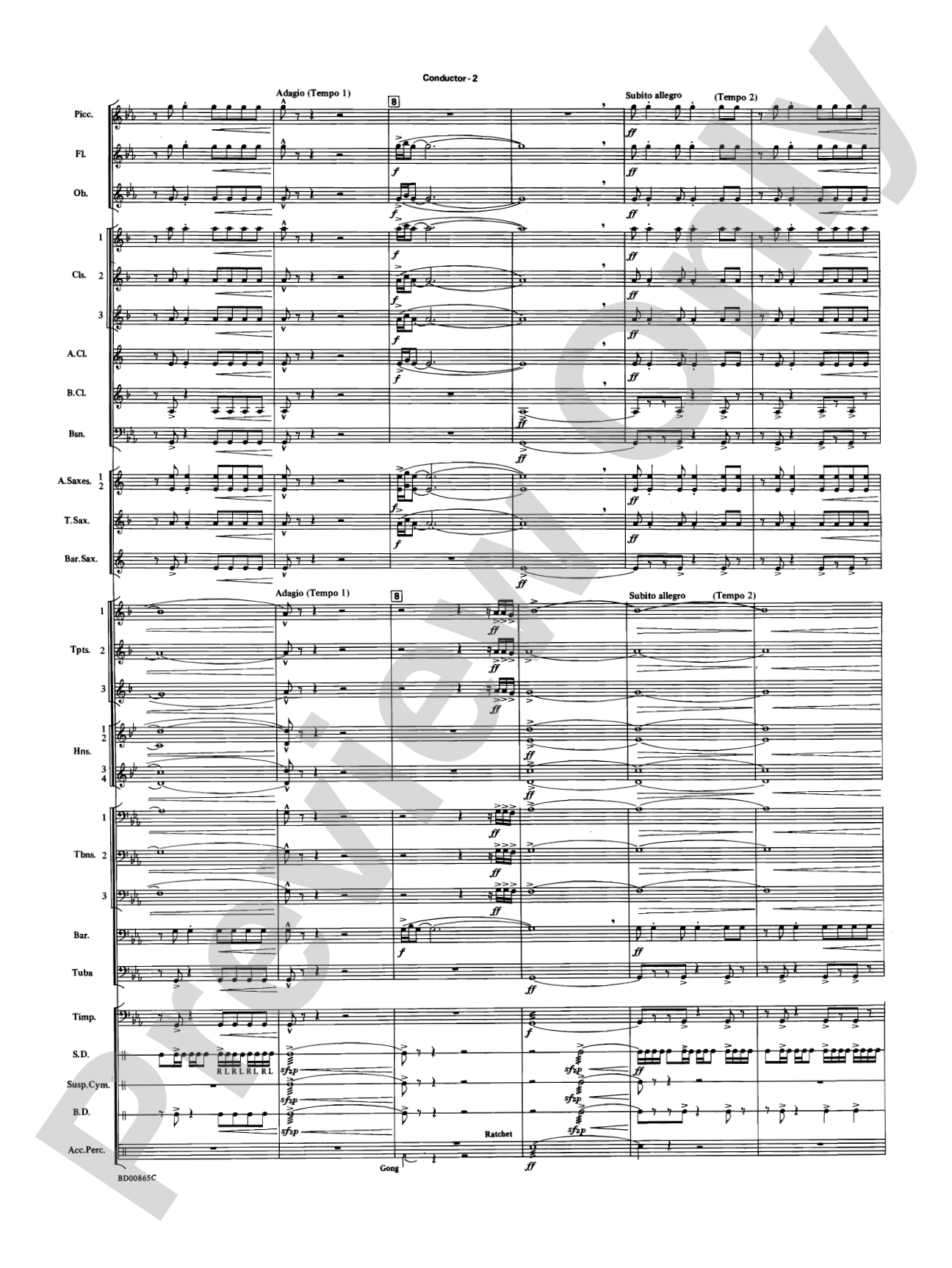 Encounters: Concert Band Conductor Score & Parts