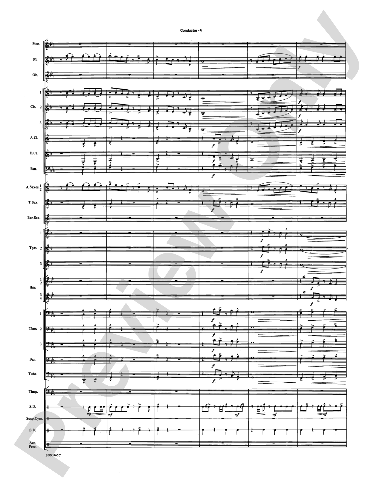Encounters: Concert Band Conductor Score & Parts