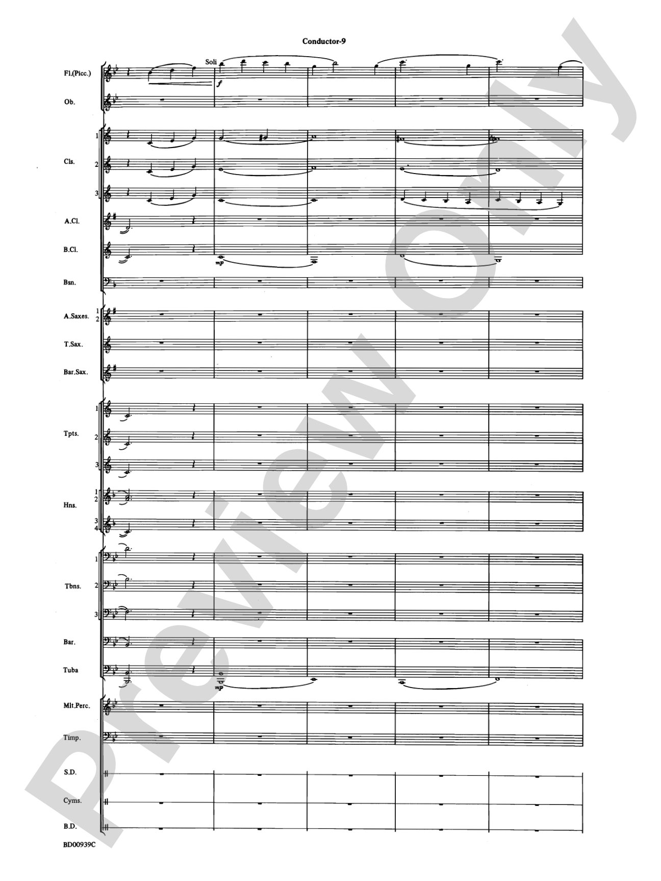 The Civil War: Concert Band Conductor Score & Parts