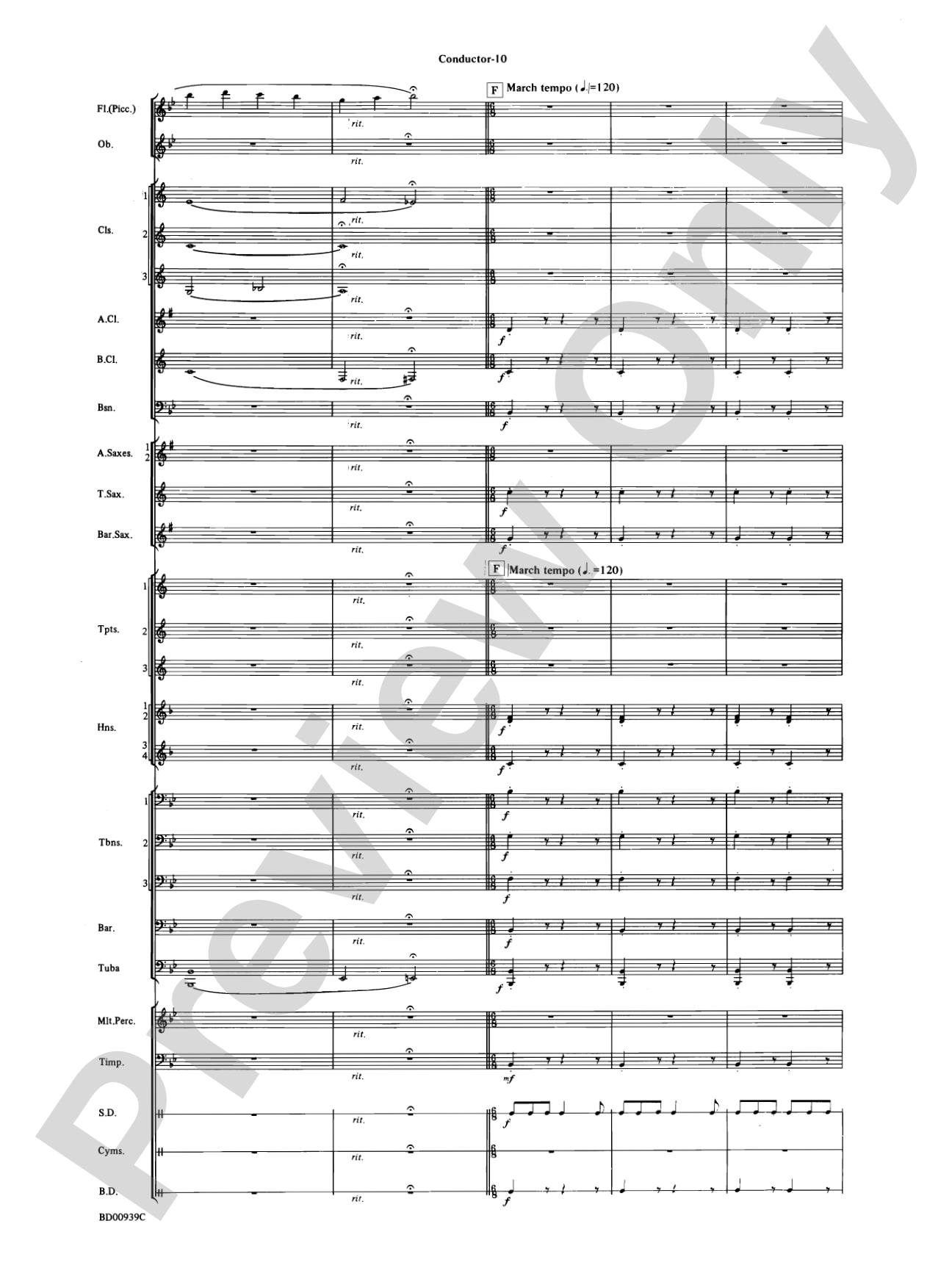 The Civil War: Concert Band Conductor Score & Parts