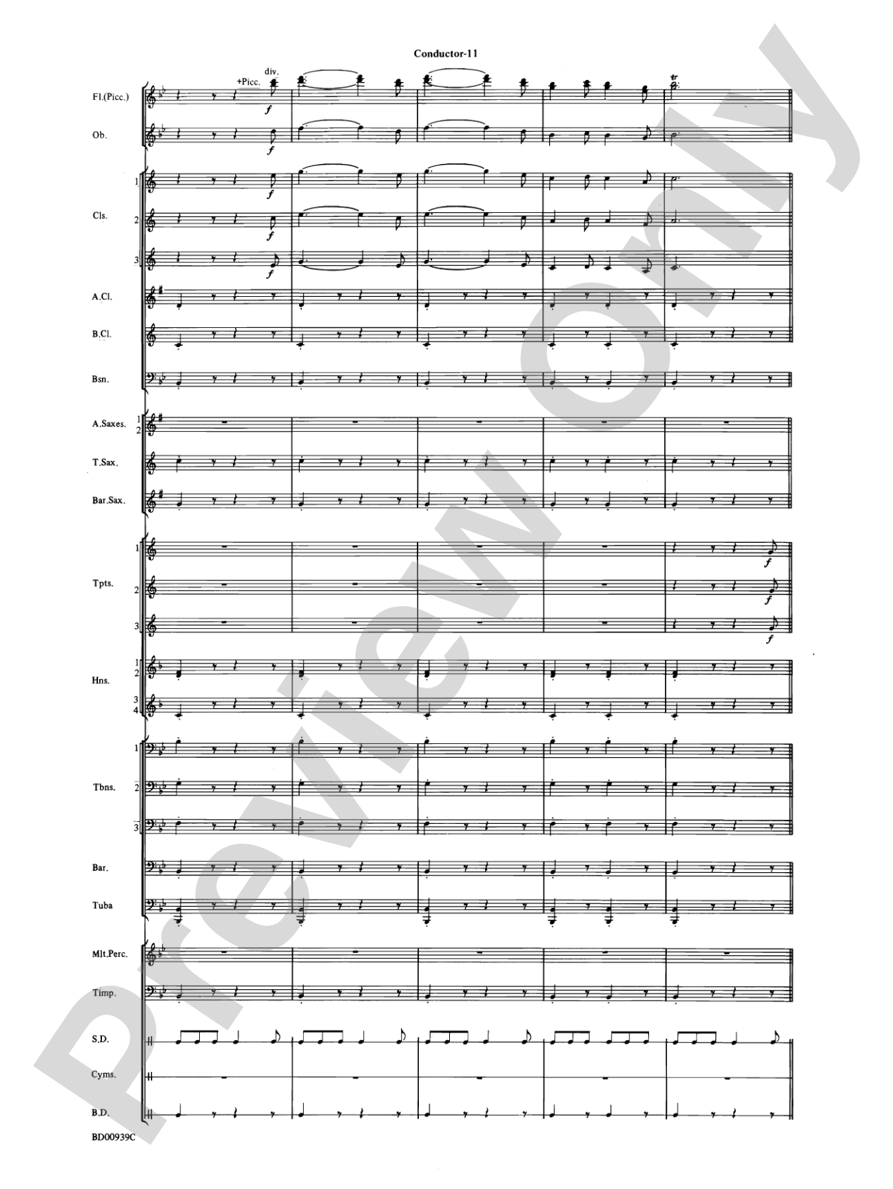 The Civil War: Concert Band Conductor Score & Parts