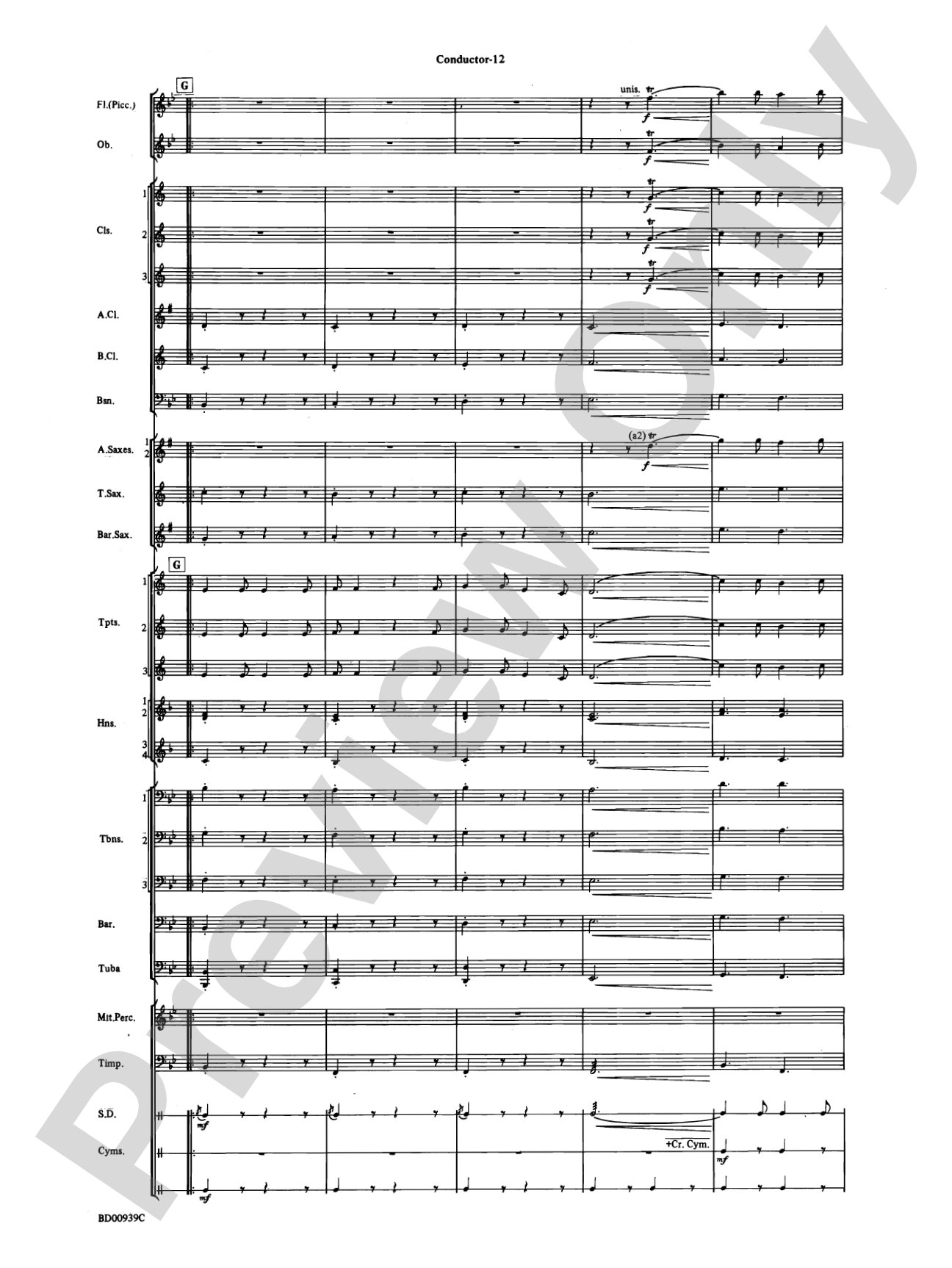 The Civil War: Concert Band Conductor Score & Parts